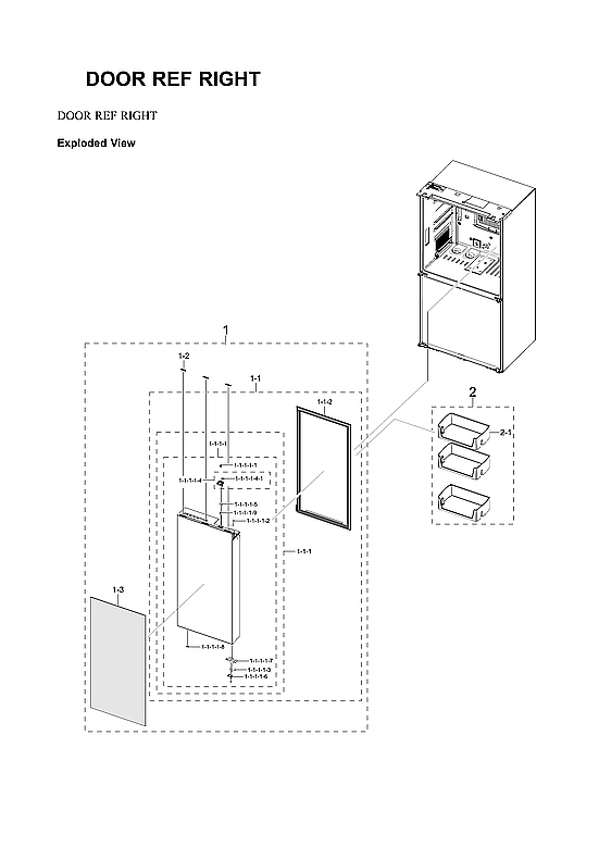 RIGHT REFRIGERATOR DOOR