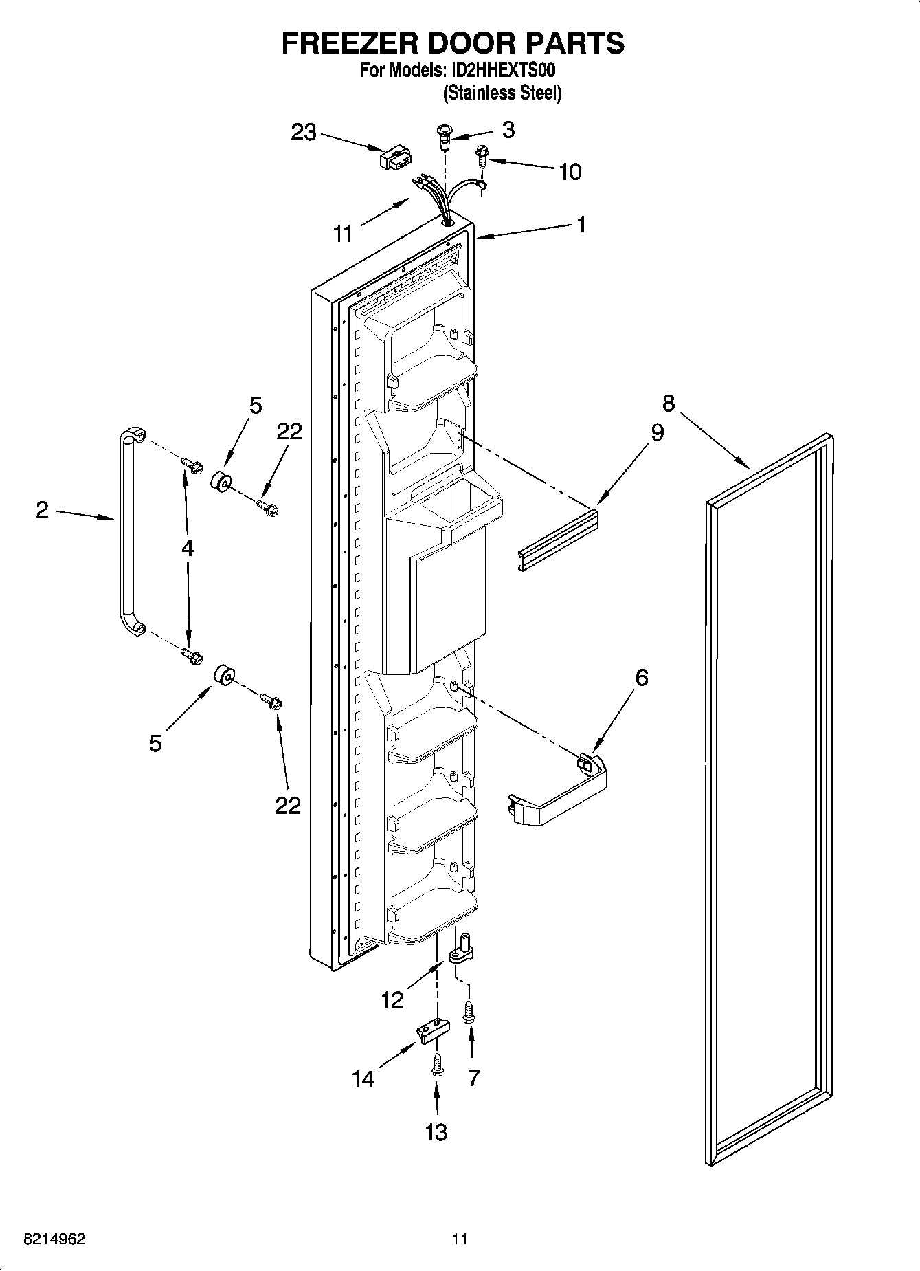 07 - FREEZER DOOR PARTS