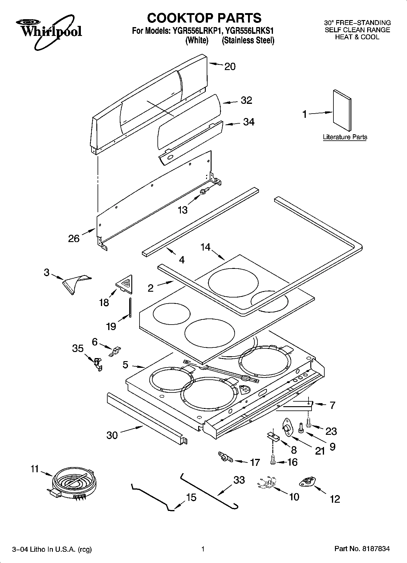 01 - COOKTOP PARTS