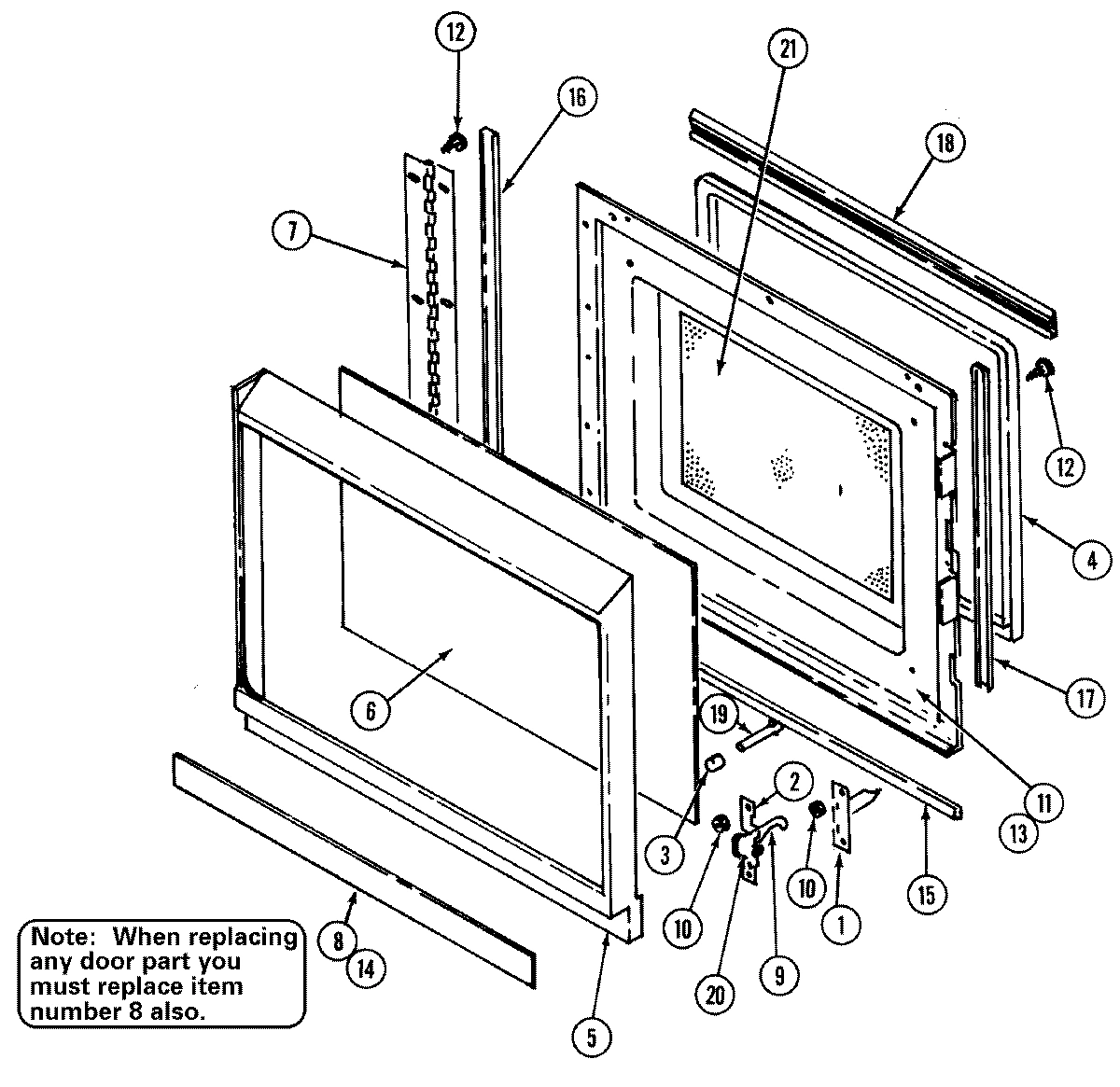 08 - DOOR (UPPER M167B,M167W)