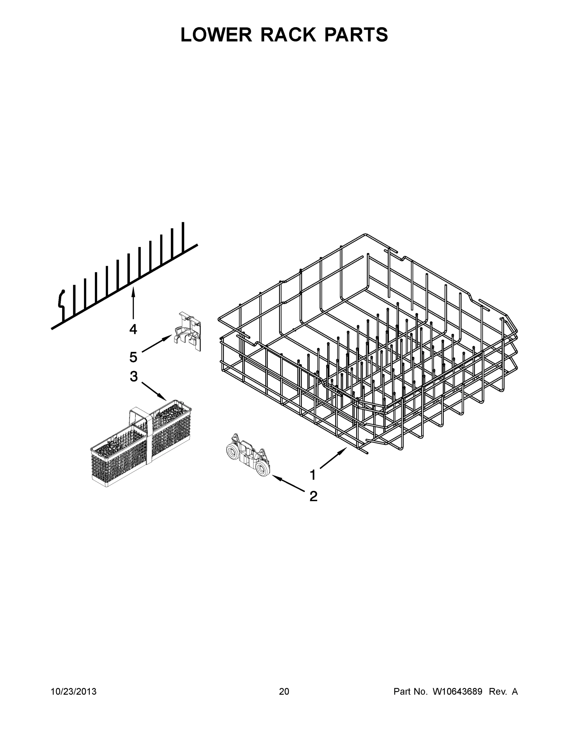11 - LOWER RACK PARTS