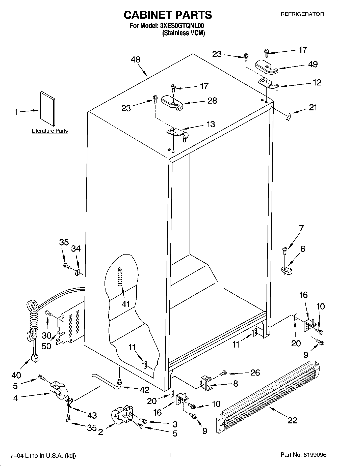 01 - CABINET PARTS