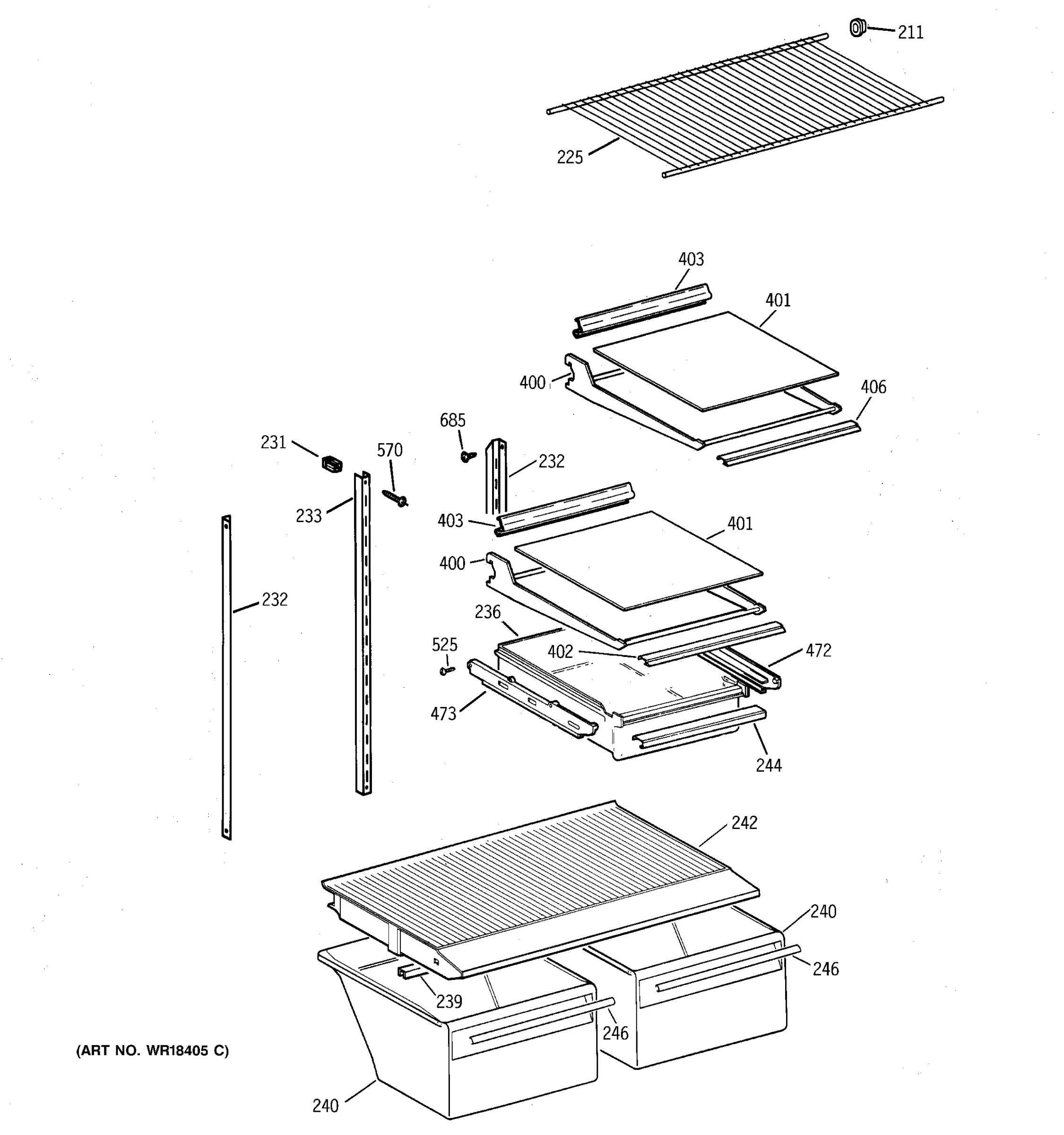 SHELVES & DRAWERS