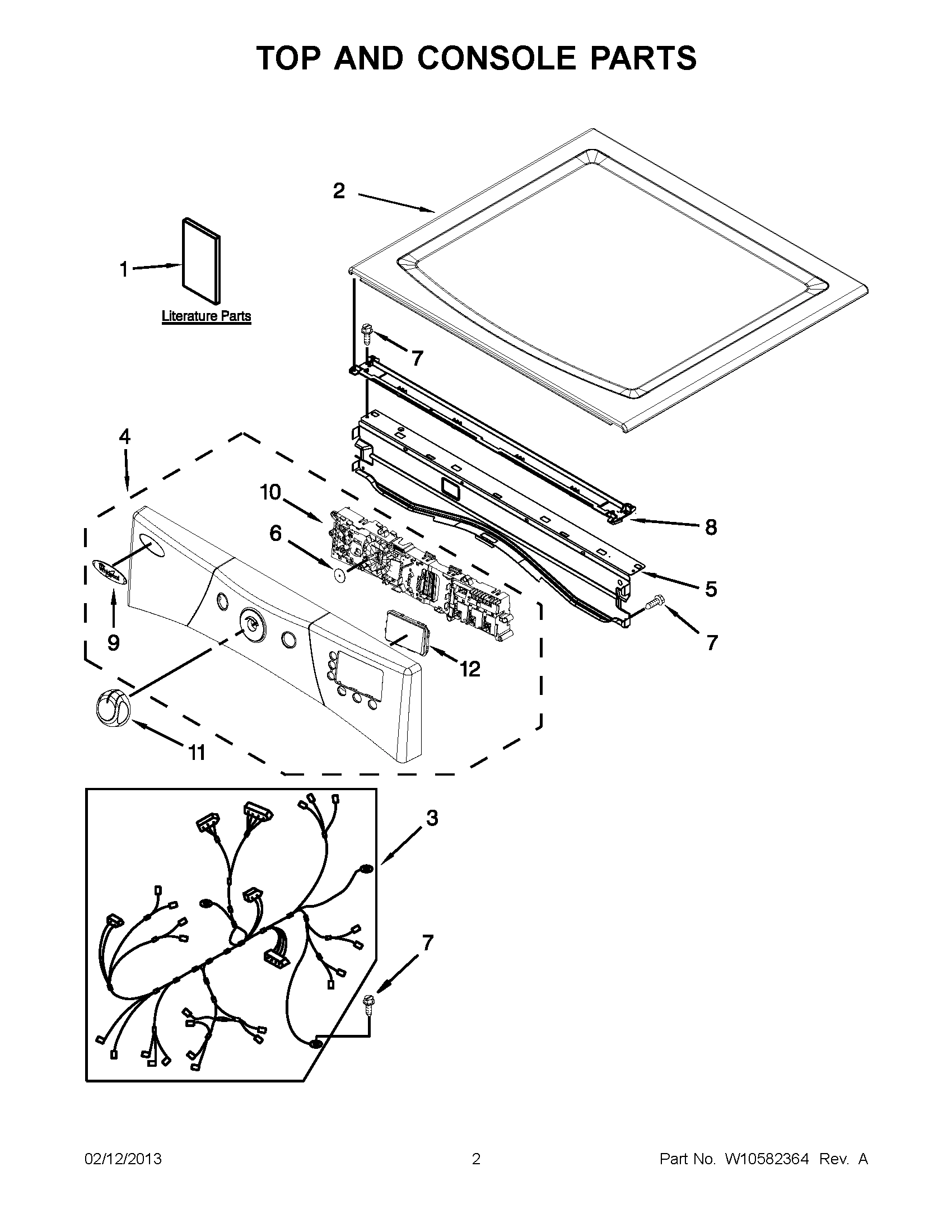01 - TOP AND CONSOLE PARTS