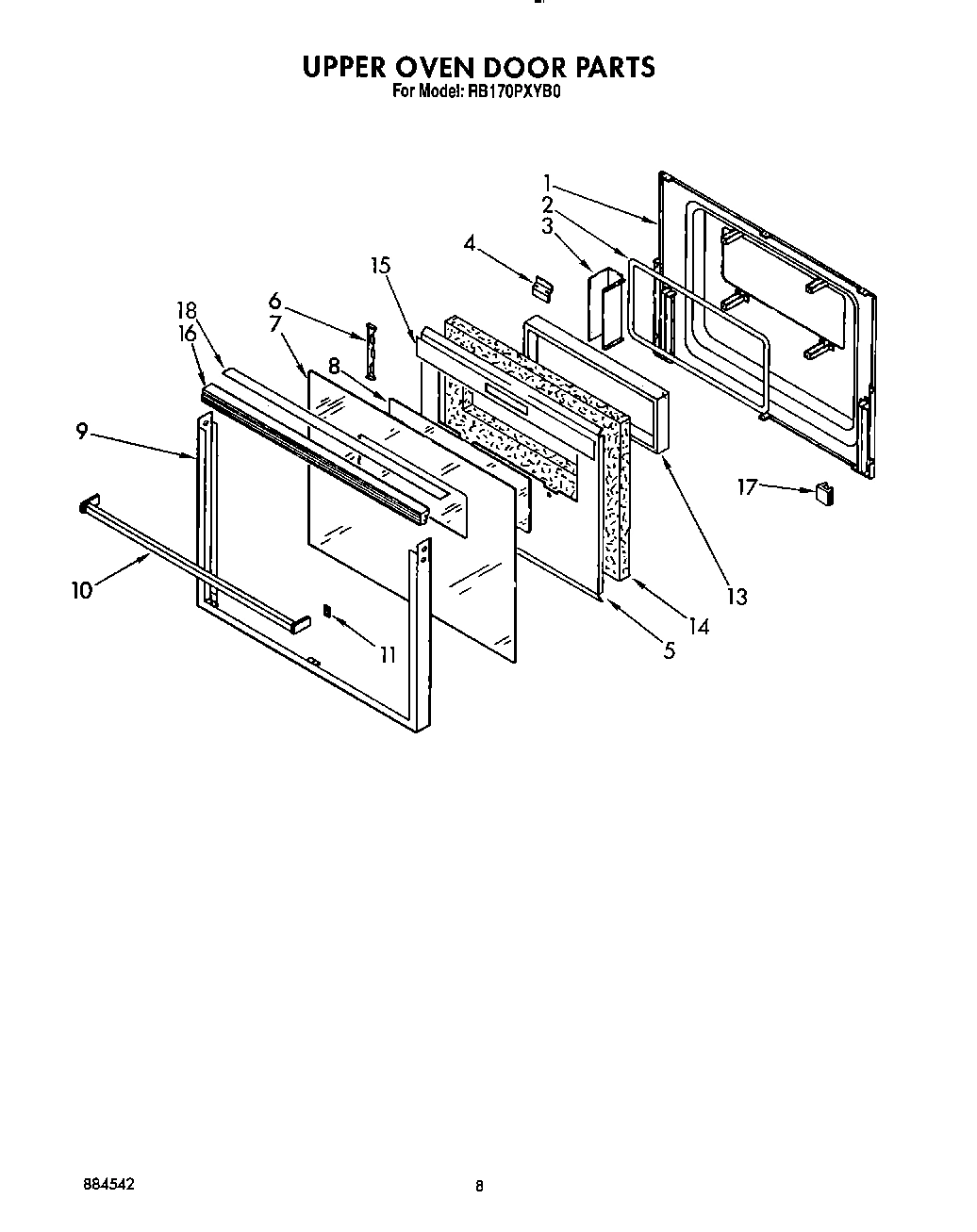 05 - UPPER OVEN DOOR