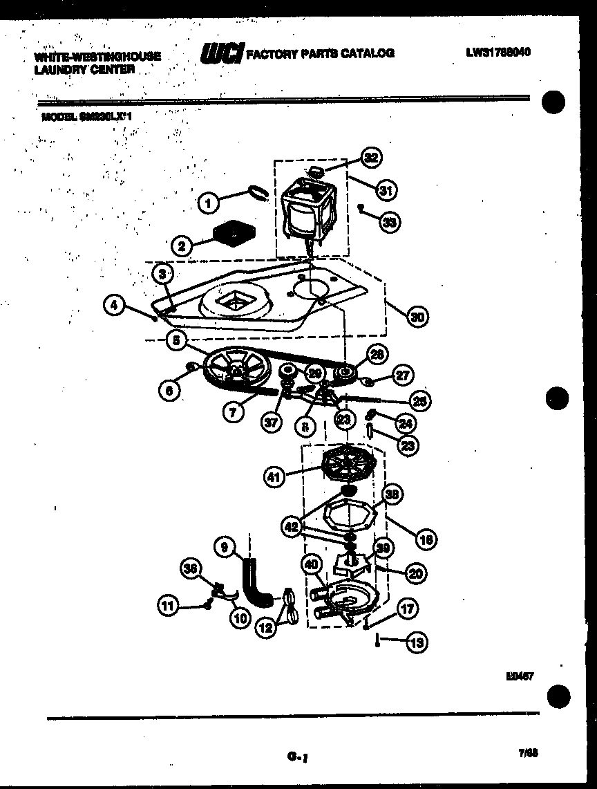 06 - WASHER DRIVE SYSTEM AND PUMP