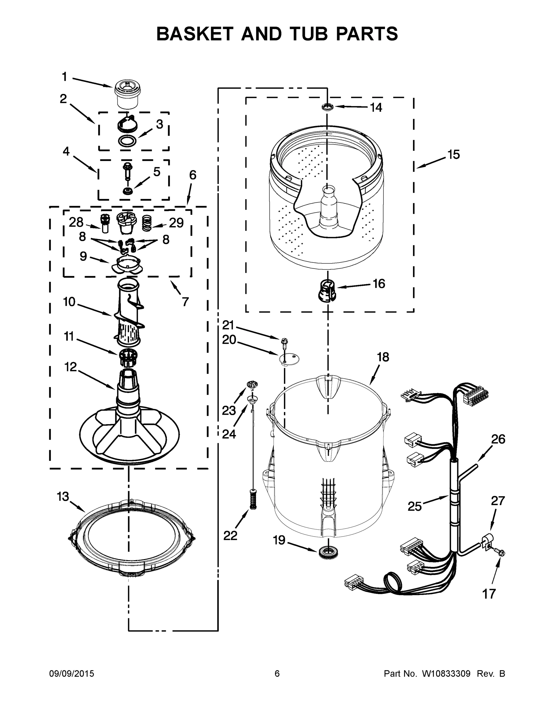 04 - BASKET AND TUB PARTS