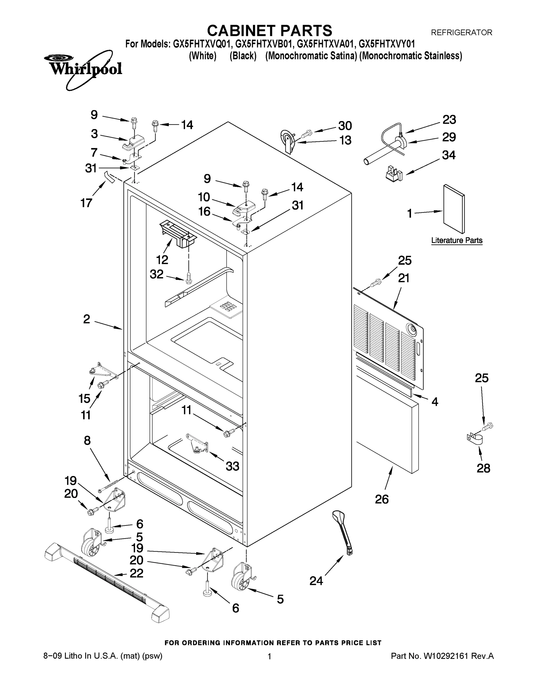 01 - CABINET PARTS