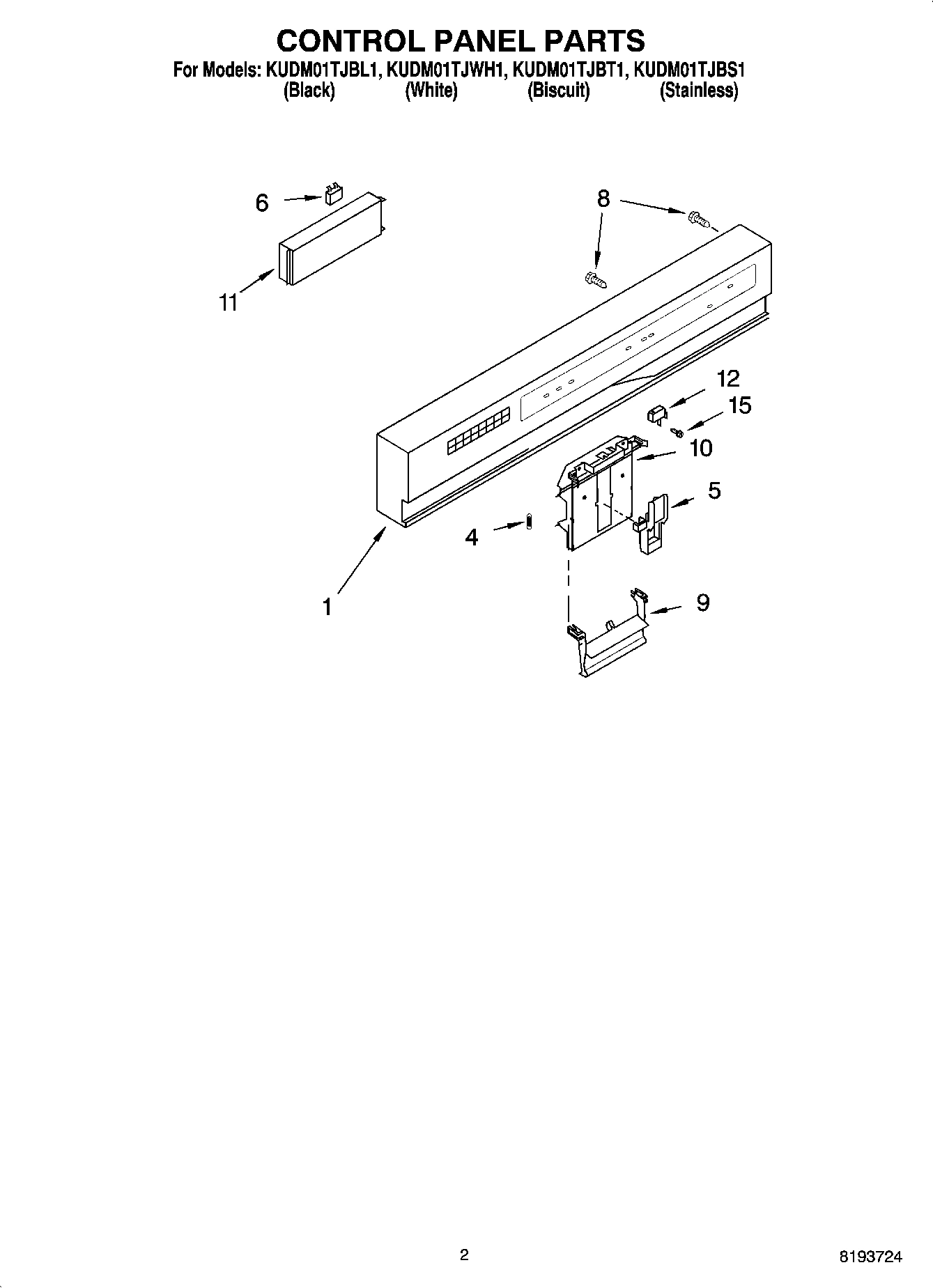 02 - CONTROL PANEL PARTS