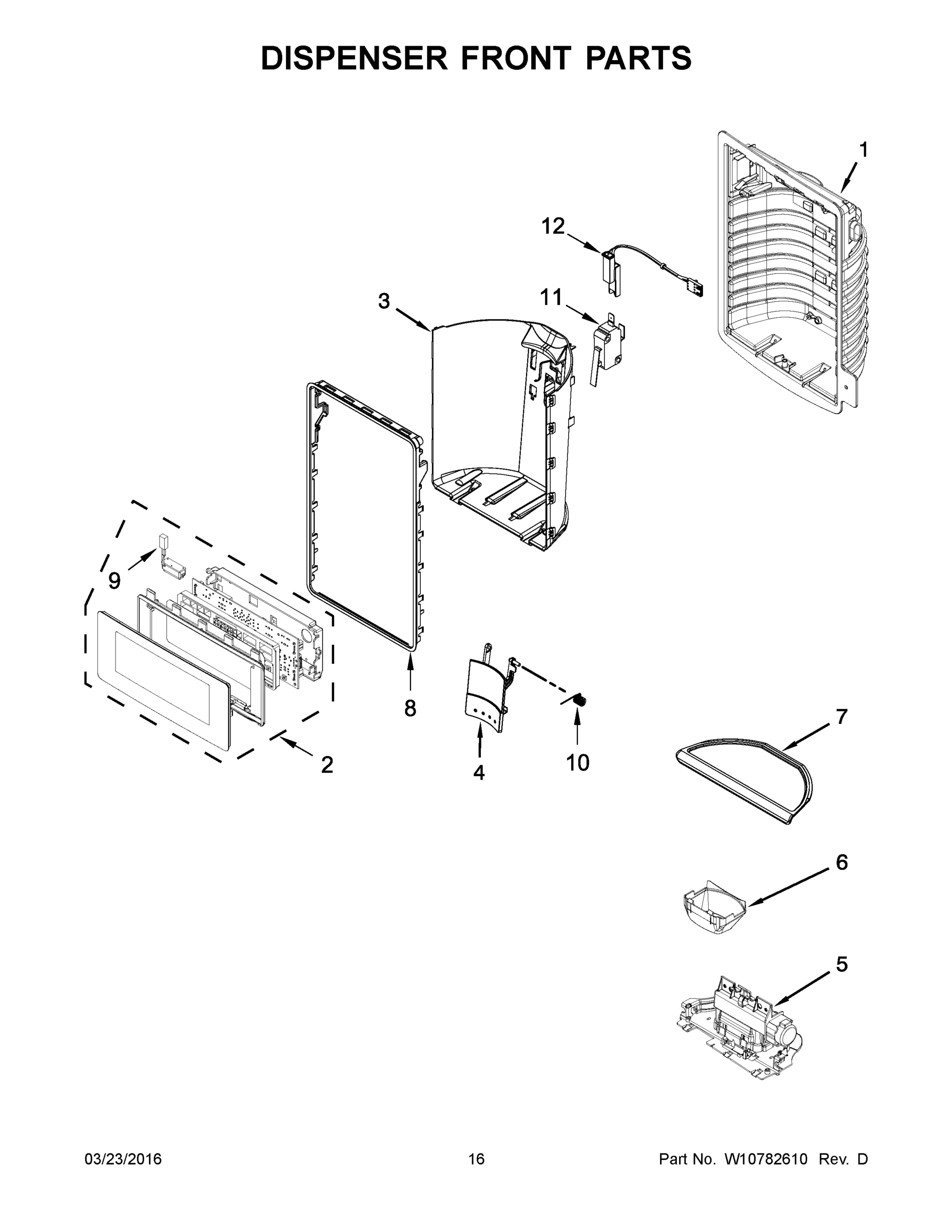 09 - DISPENSER FRONT PARTS