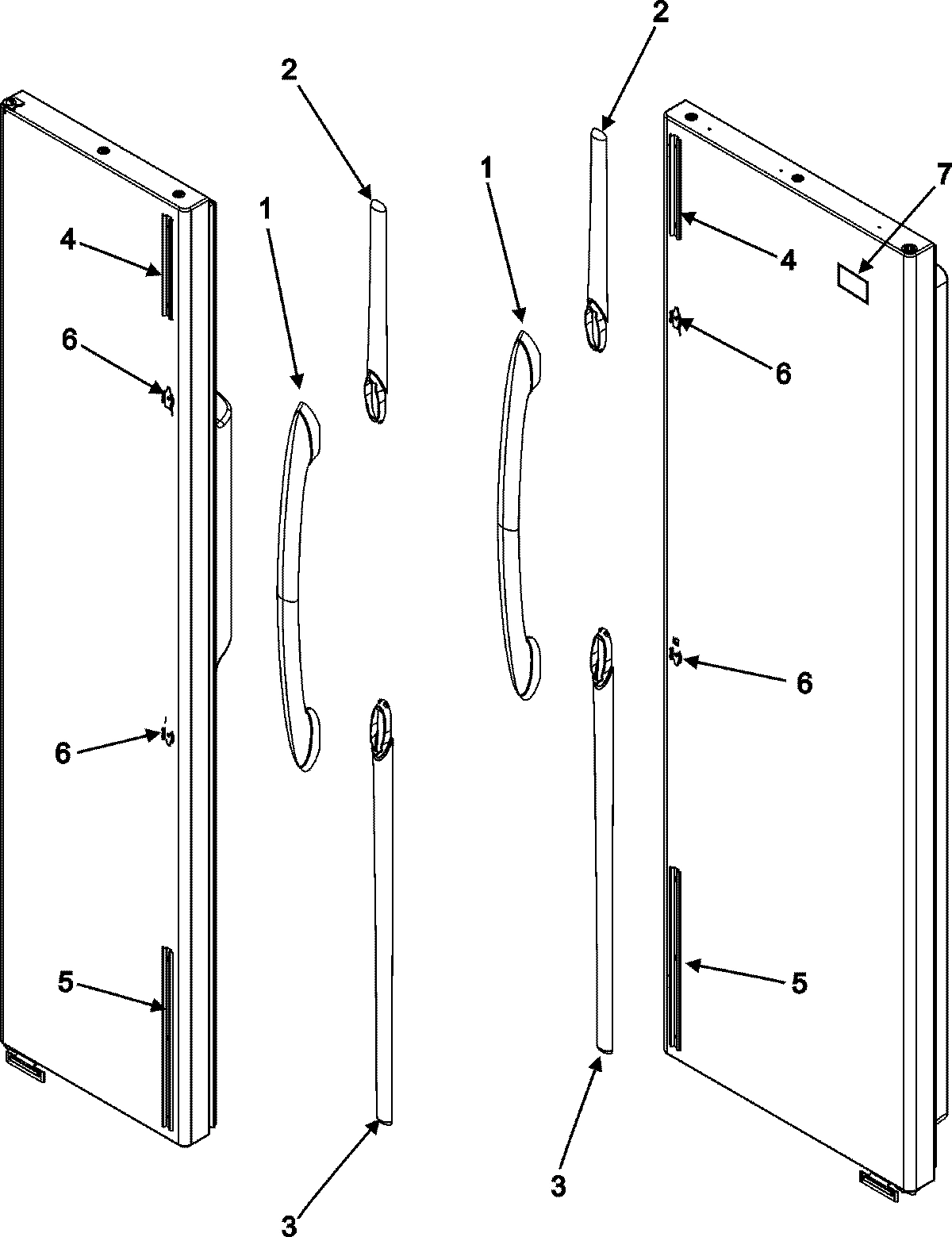 10 - HANDLES (GC2225PEKB/W)