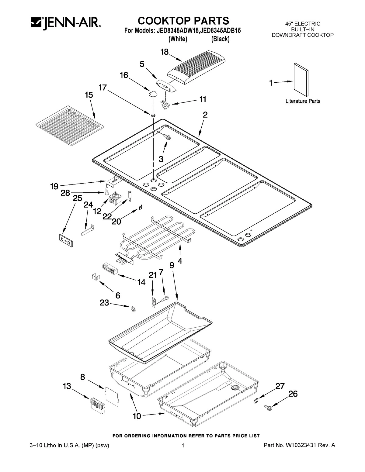 01 - COOKTOP PARTS