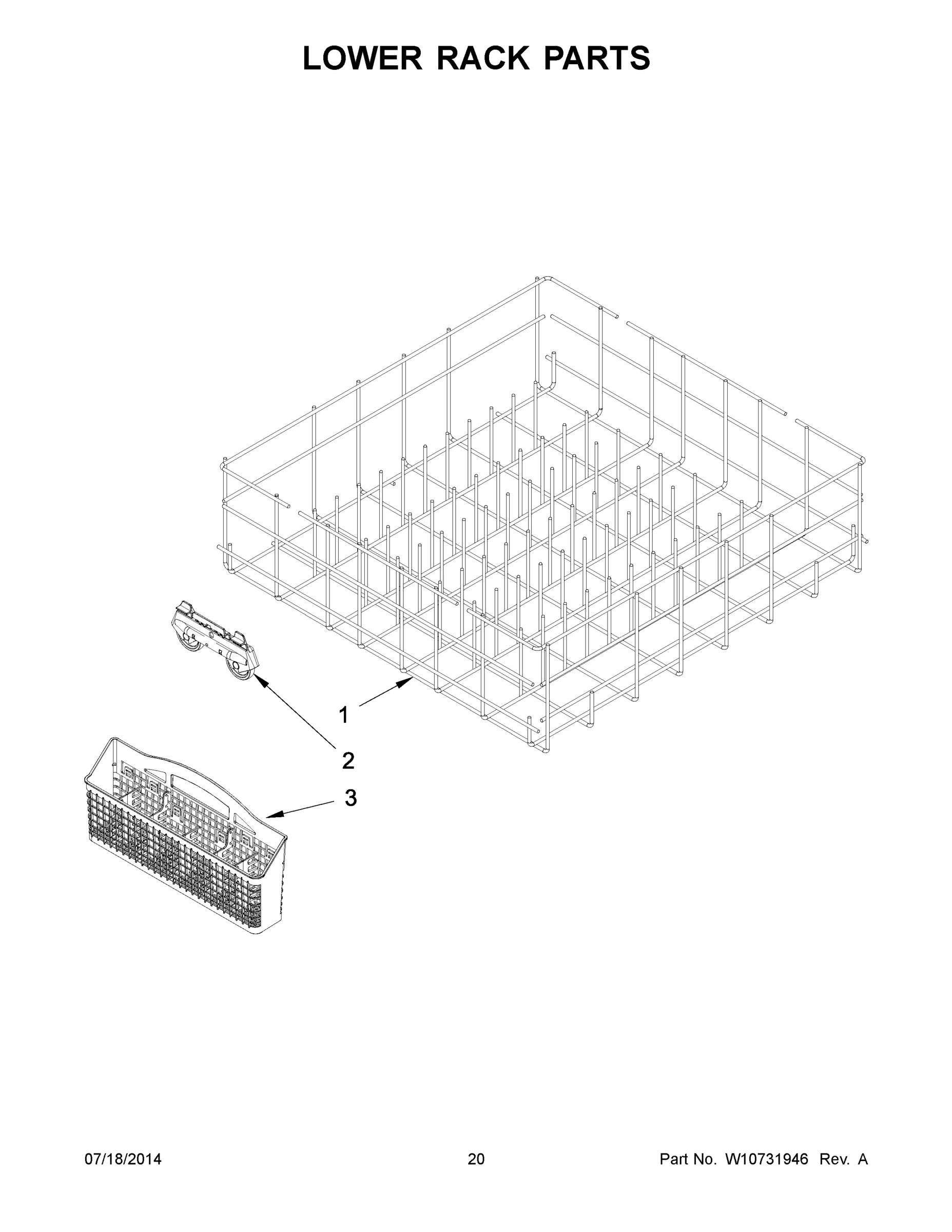 11 - LOWER RACK PARTS