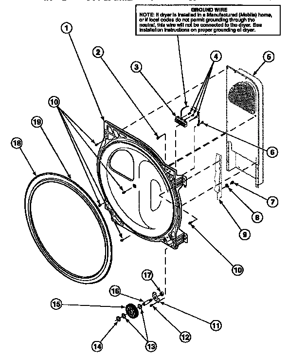 19 - REAR BLKHD/SEAL/CYLINDER ROLLER/TERM BLK