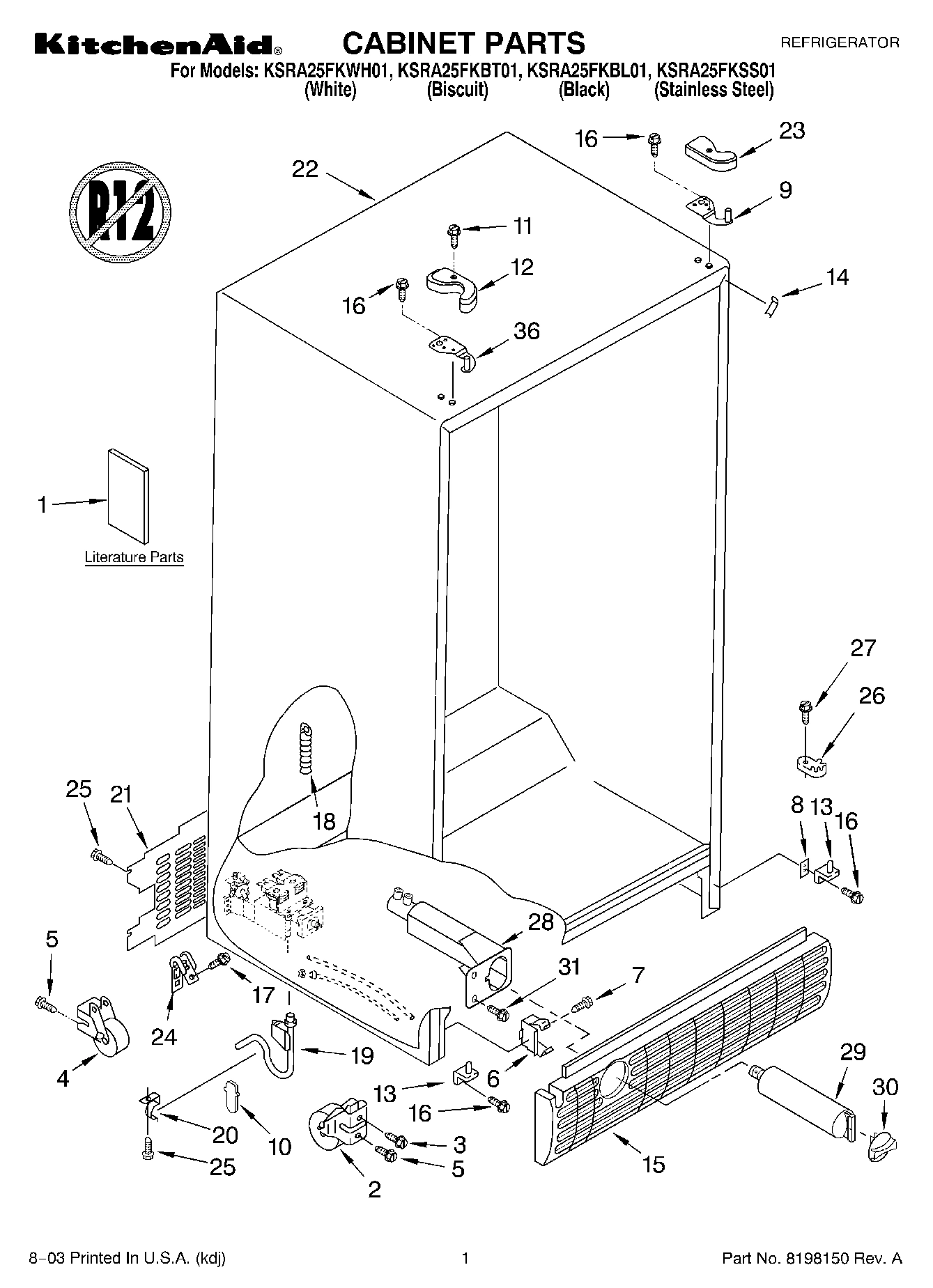 01 - CABINET PARTS