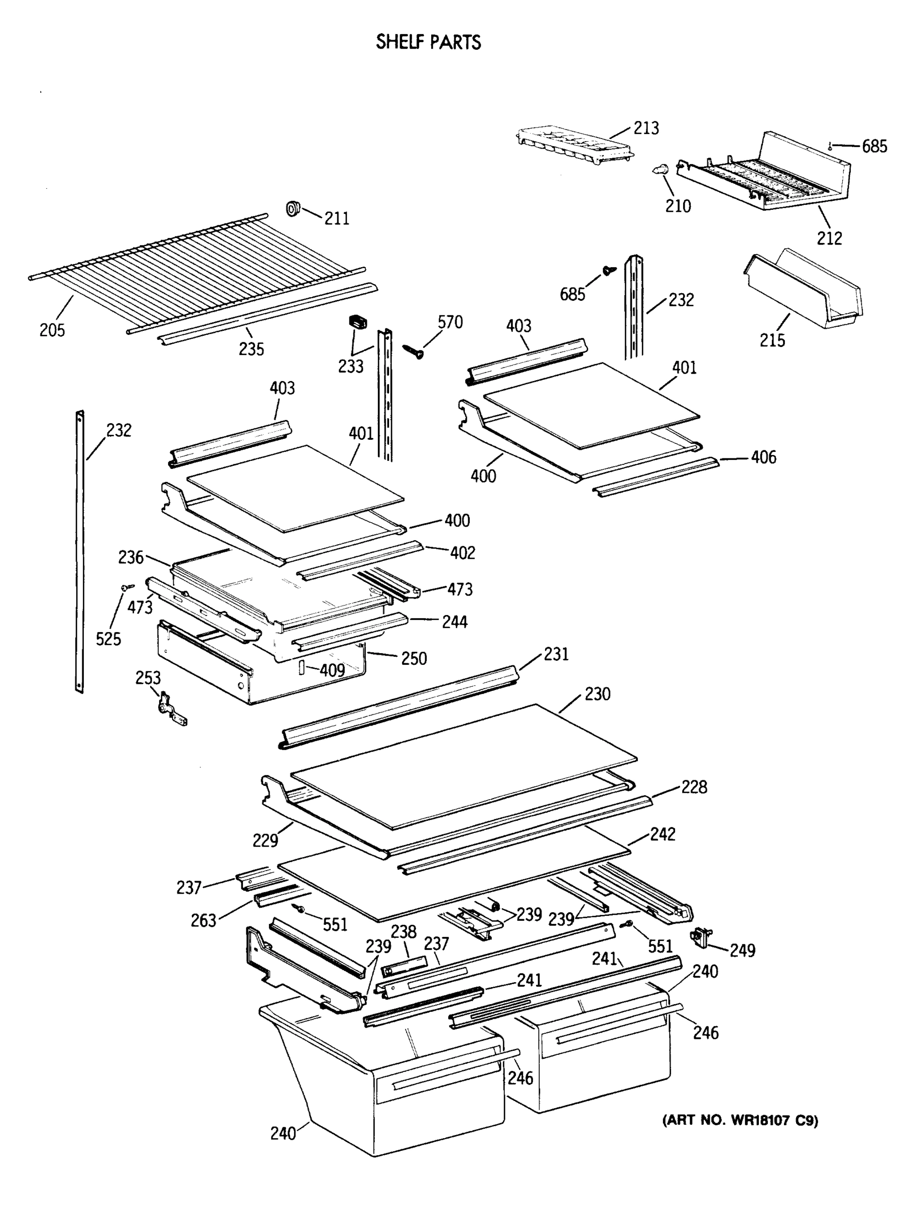 SHELF PARTS