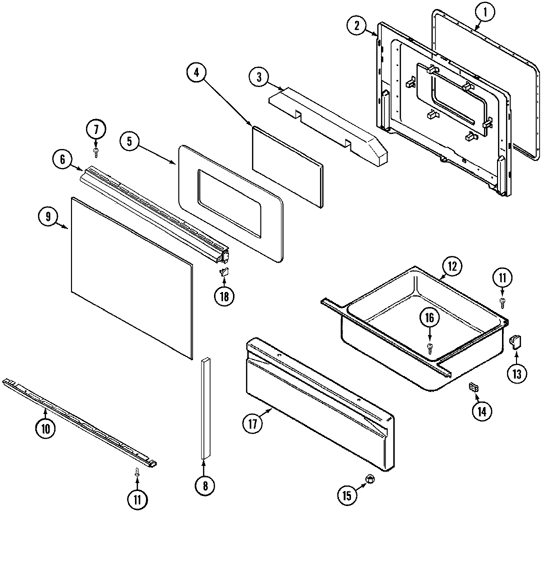 03 - DOOR/DRAWER (``X`` DOOR SERIAL PREFIX 28)