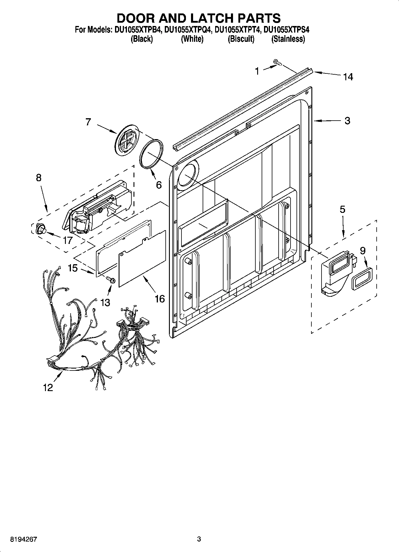 03 - DOOR AND LATCH PARTS