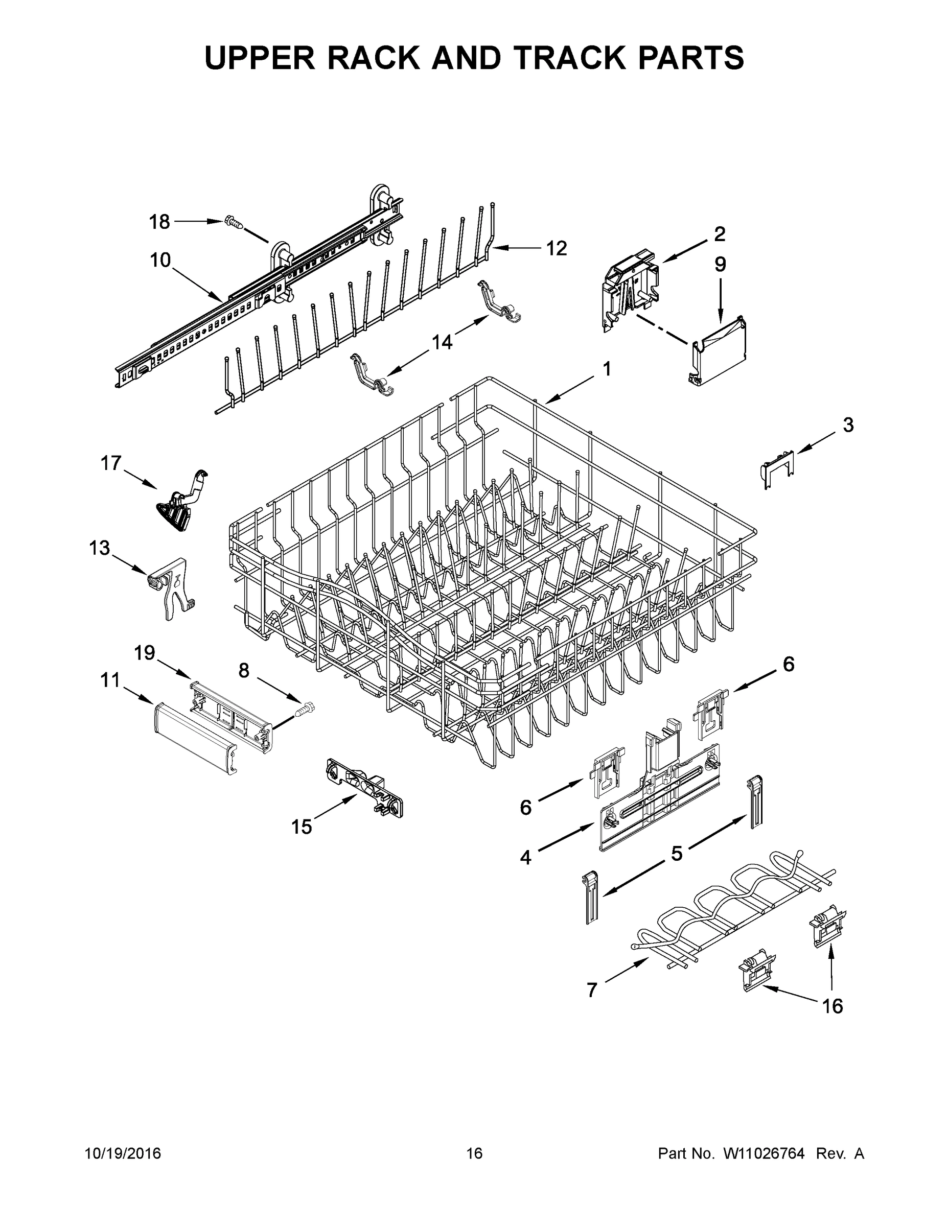 09 - UPPER RACK AND TRACK PARTS