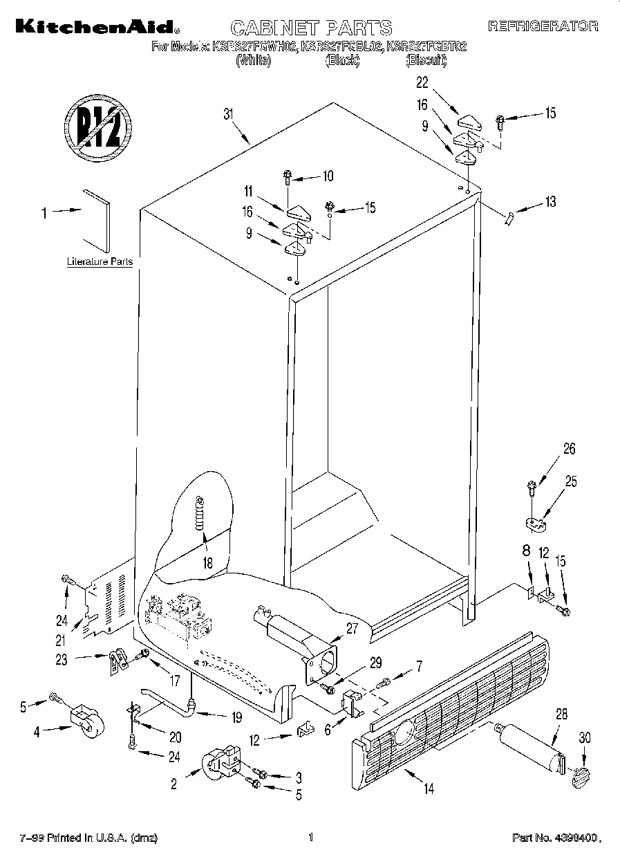 01 - CABINET, LITERATURE