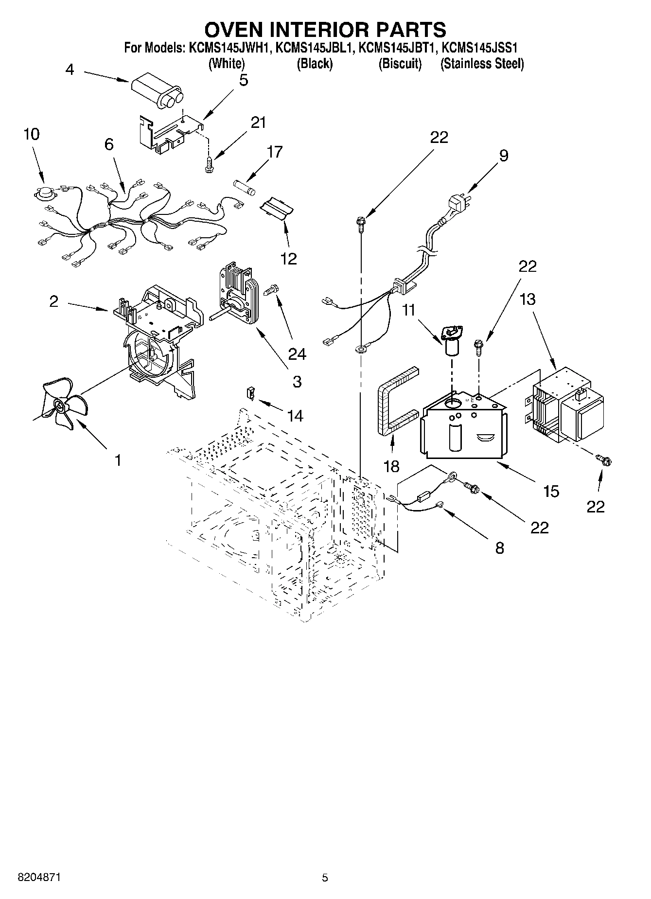 05 - OVEN INTERIOR PARTS