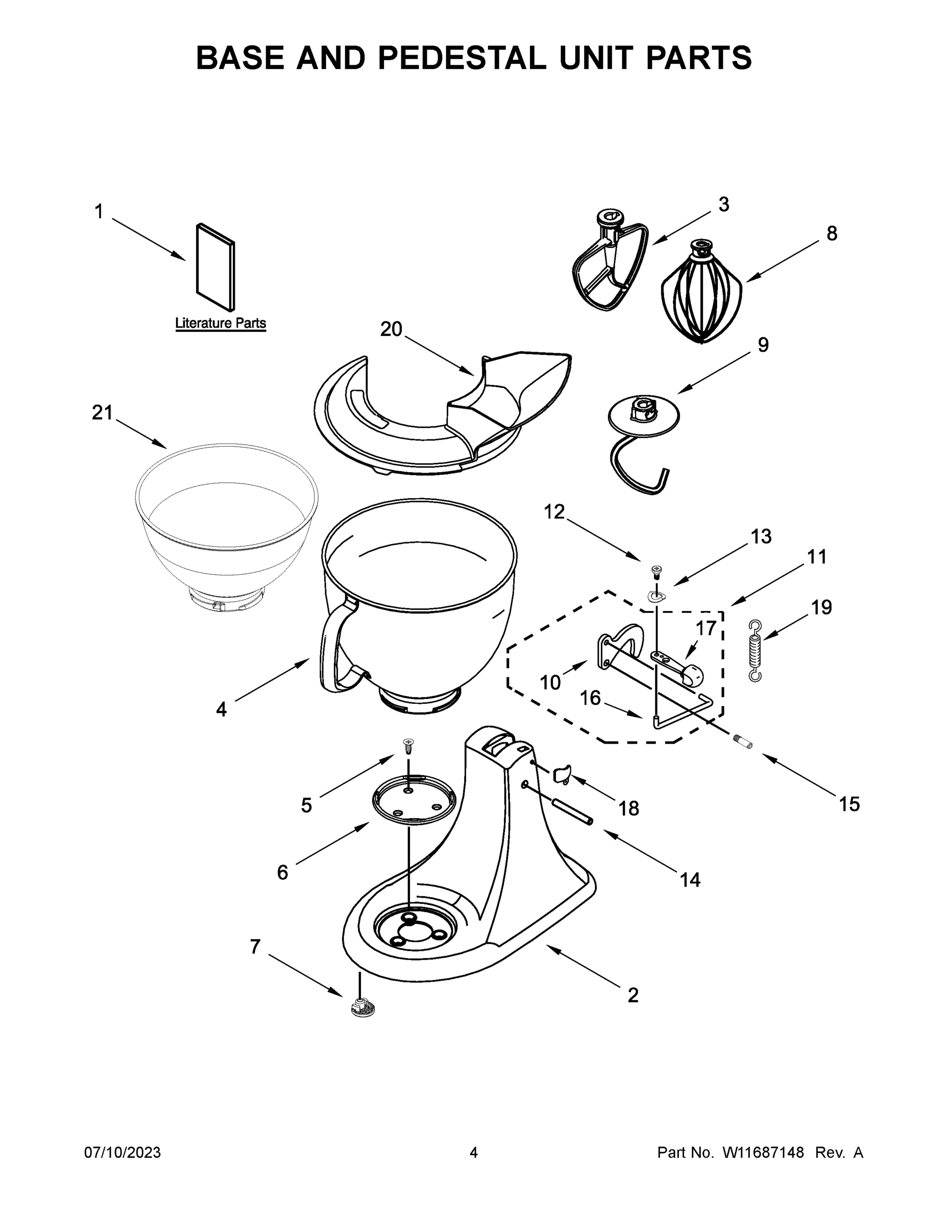 03 - BASE AND PEDESTAL UNIT PARTS