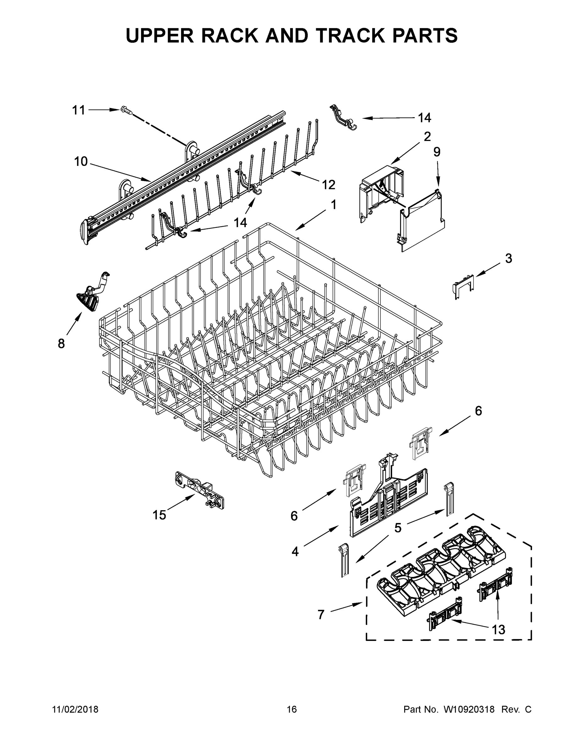 09 - UPPER RACK AND TRACK PARTS