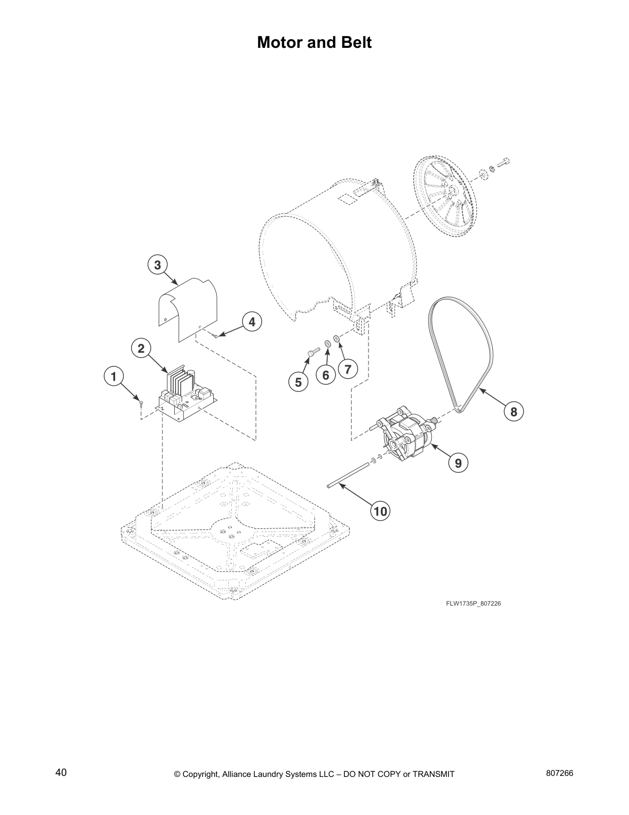 Motor and Belt