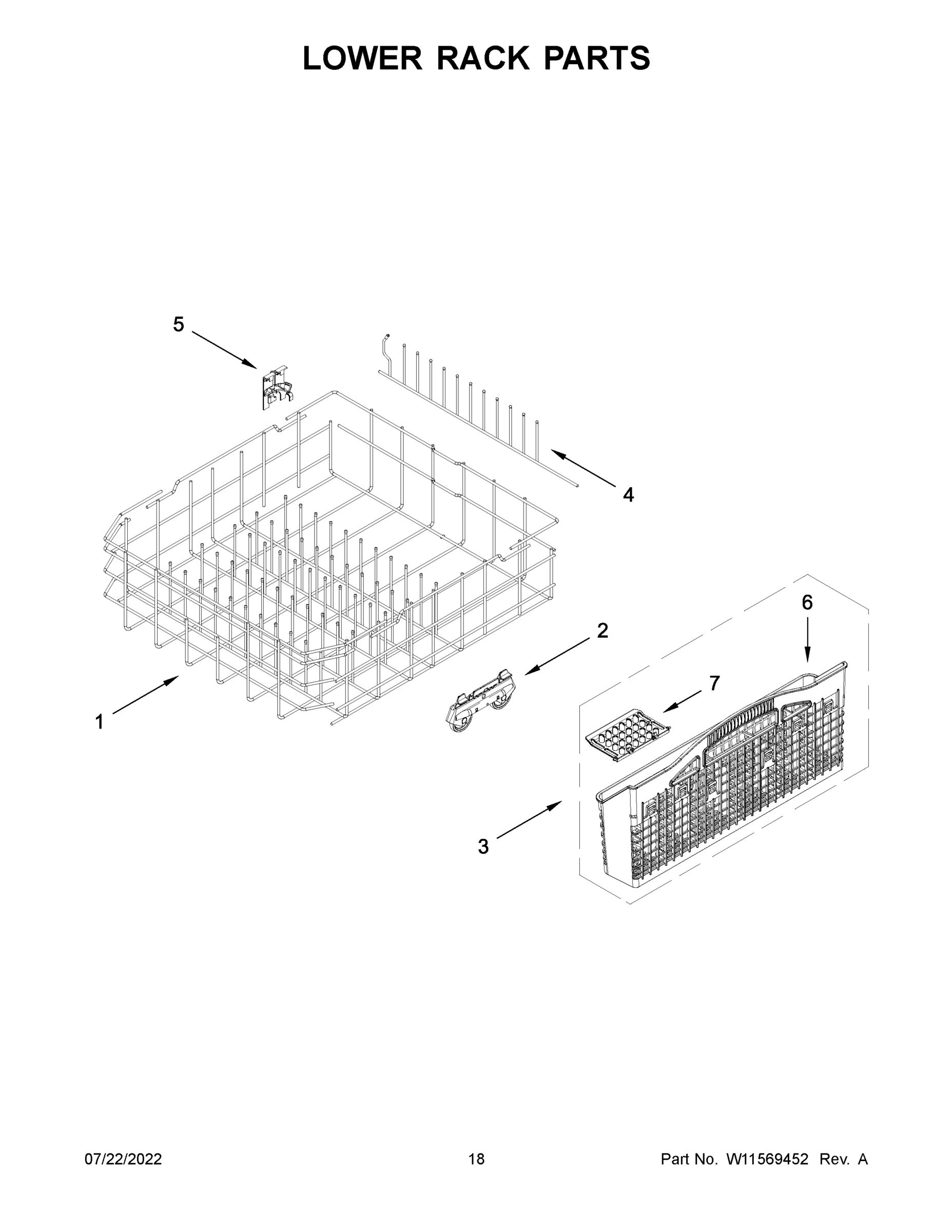 10 - LOWER RACK PARTS