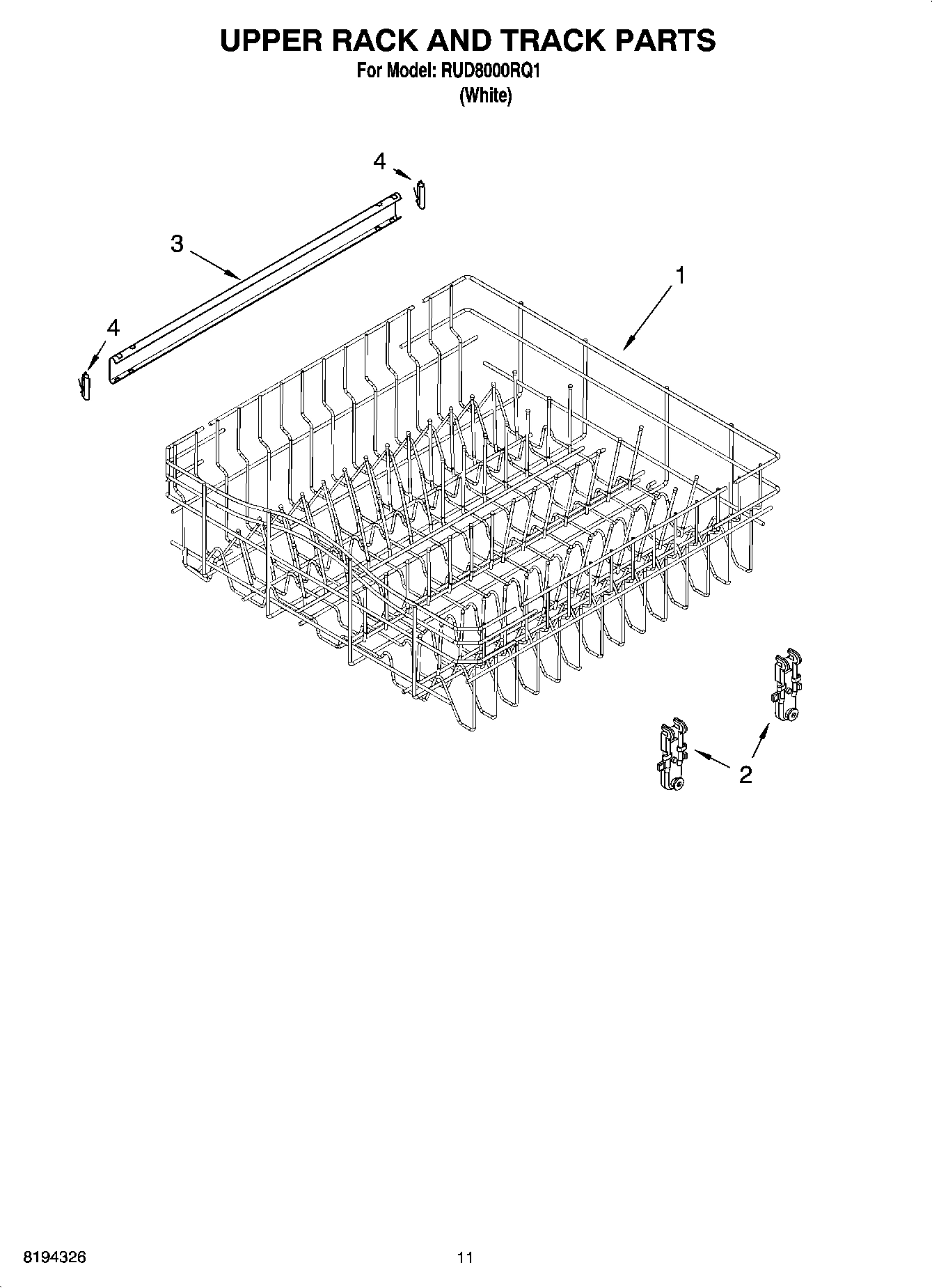 09 - UPPER RACK AND TRACK PARTS