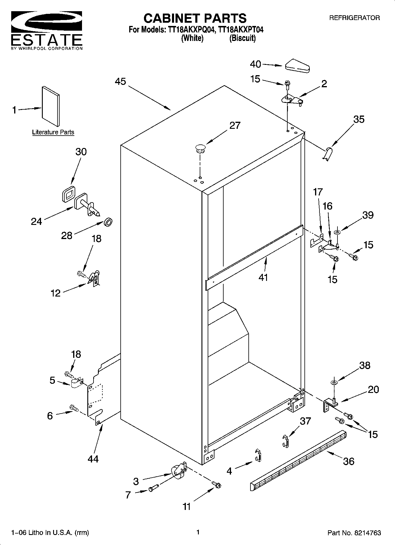 01 - CABINET PARTS