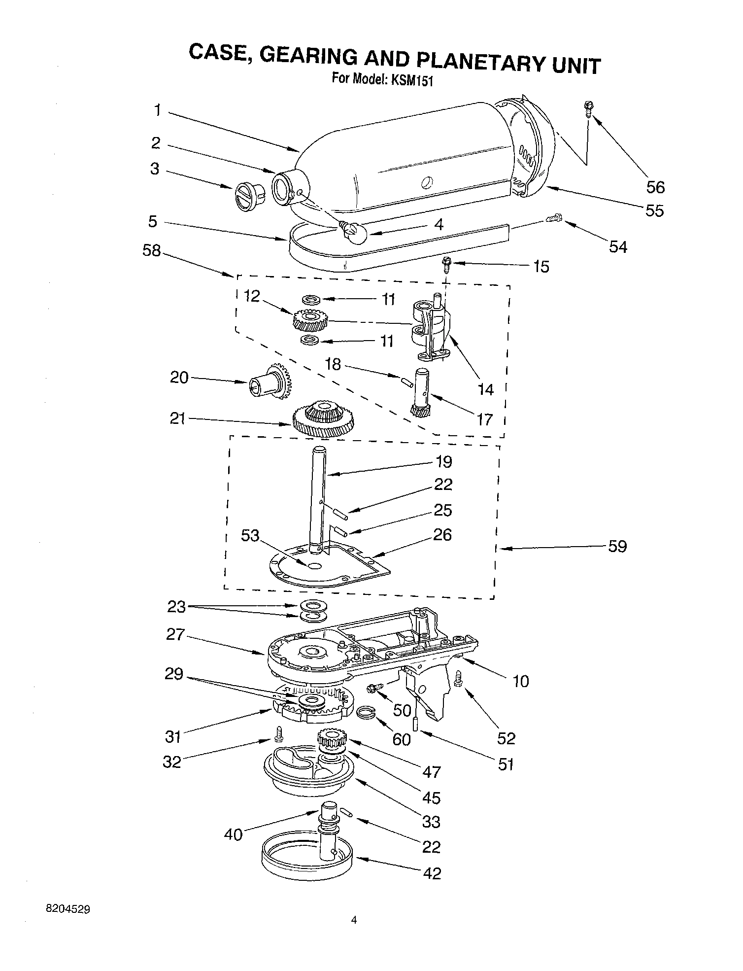 04 - CASE, GEARING AND PLANETARY UNIT