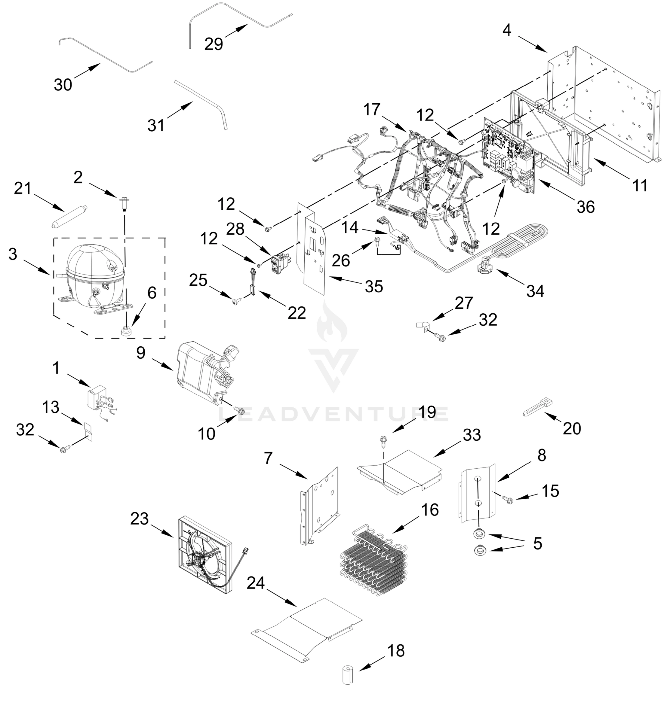 UPPER UNIT PARTS
