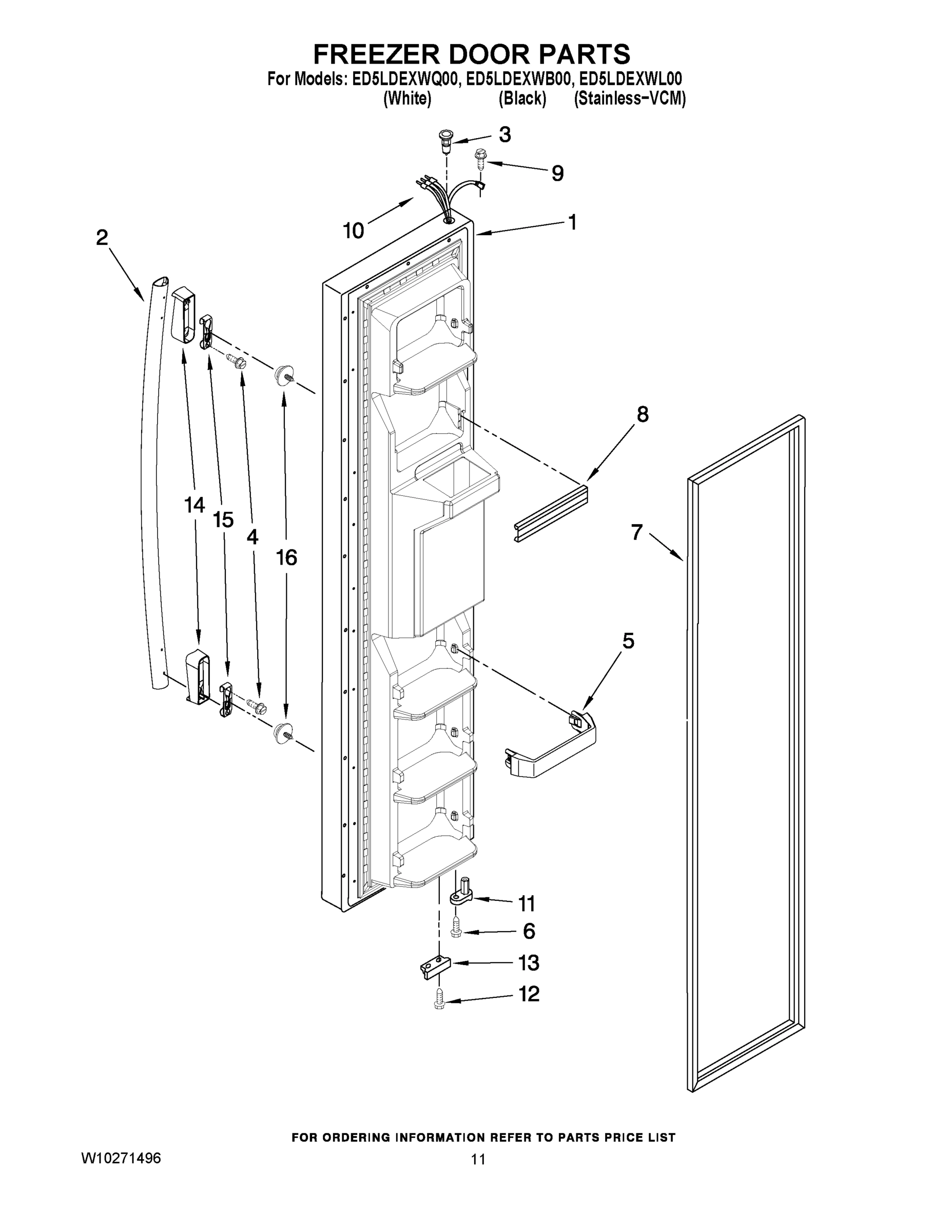 07 - FREEZER DOOR PARTS
