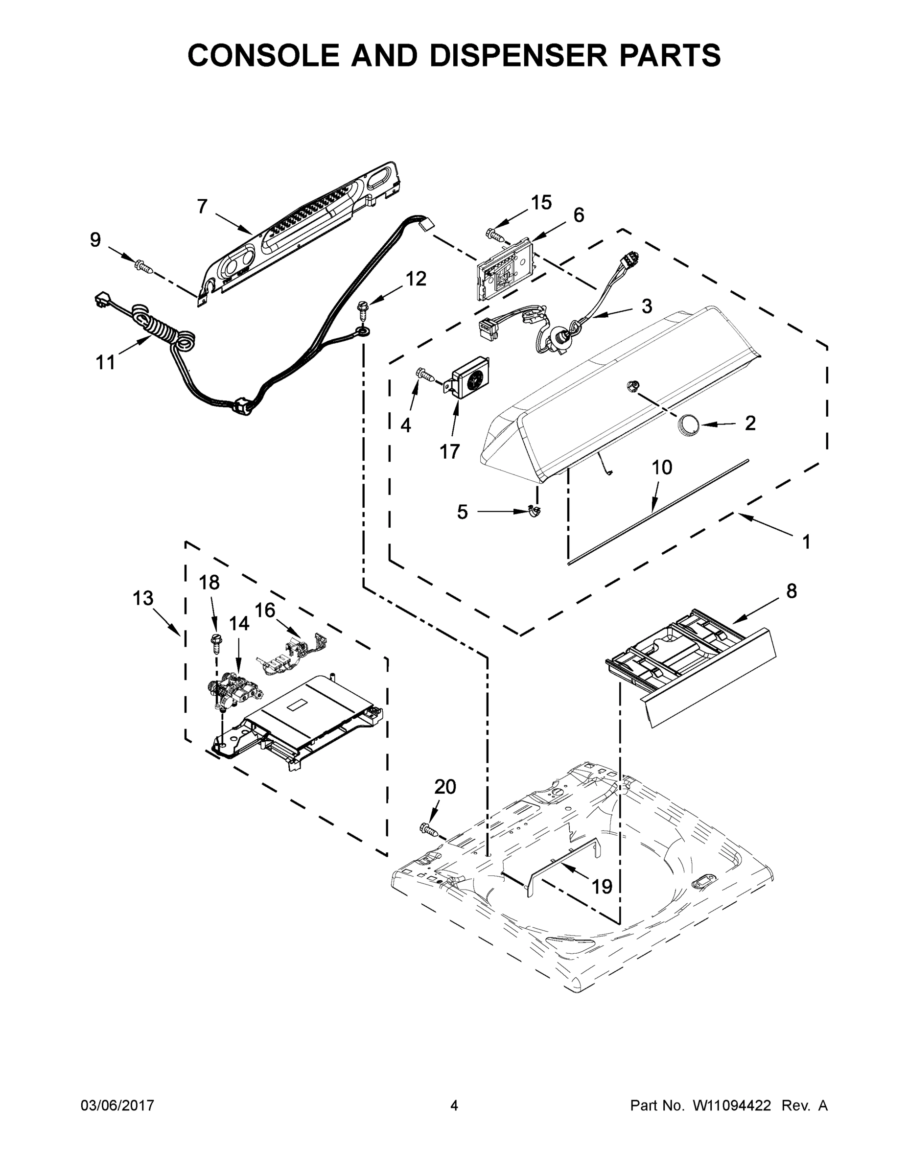 03 - CONSOLE AND DISPENSER PARTS