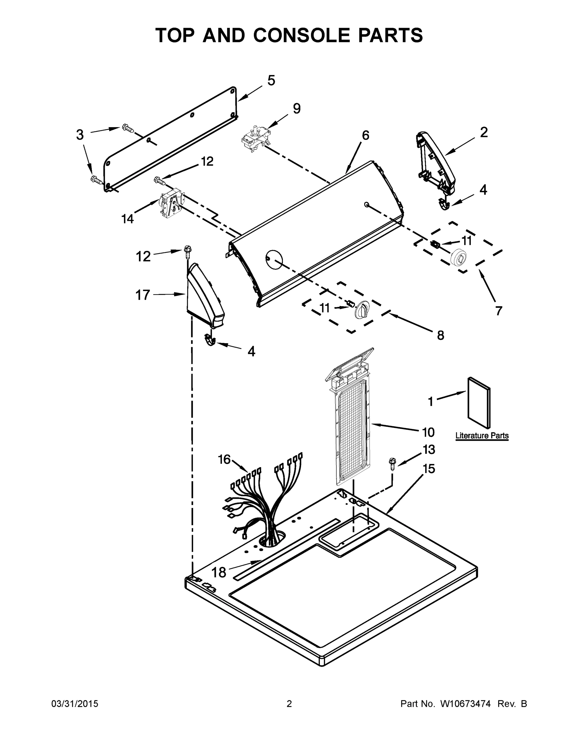 02 - TOP AND CONSOLE PARTS
