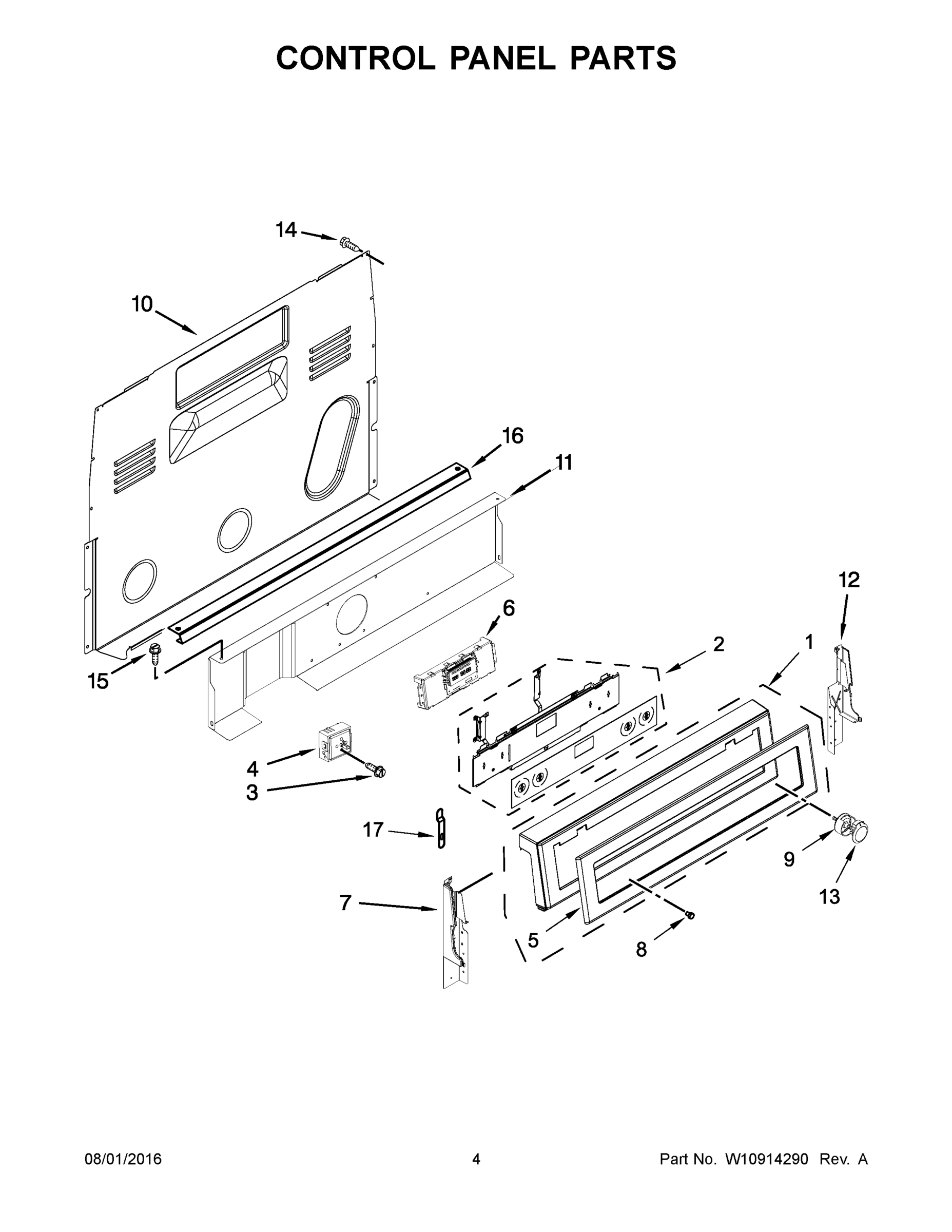 03 - CONTROL PANEL PARTS