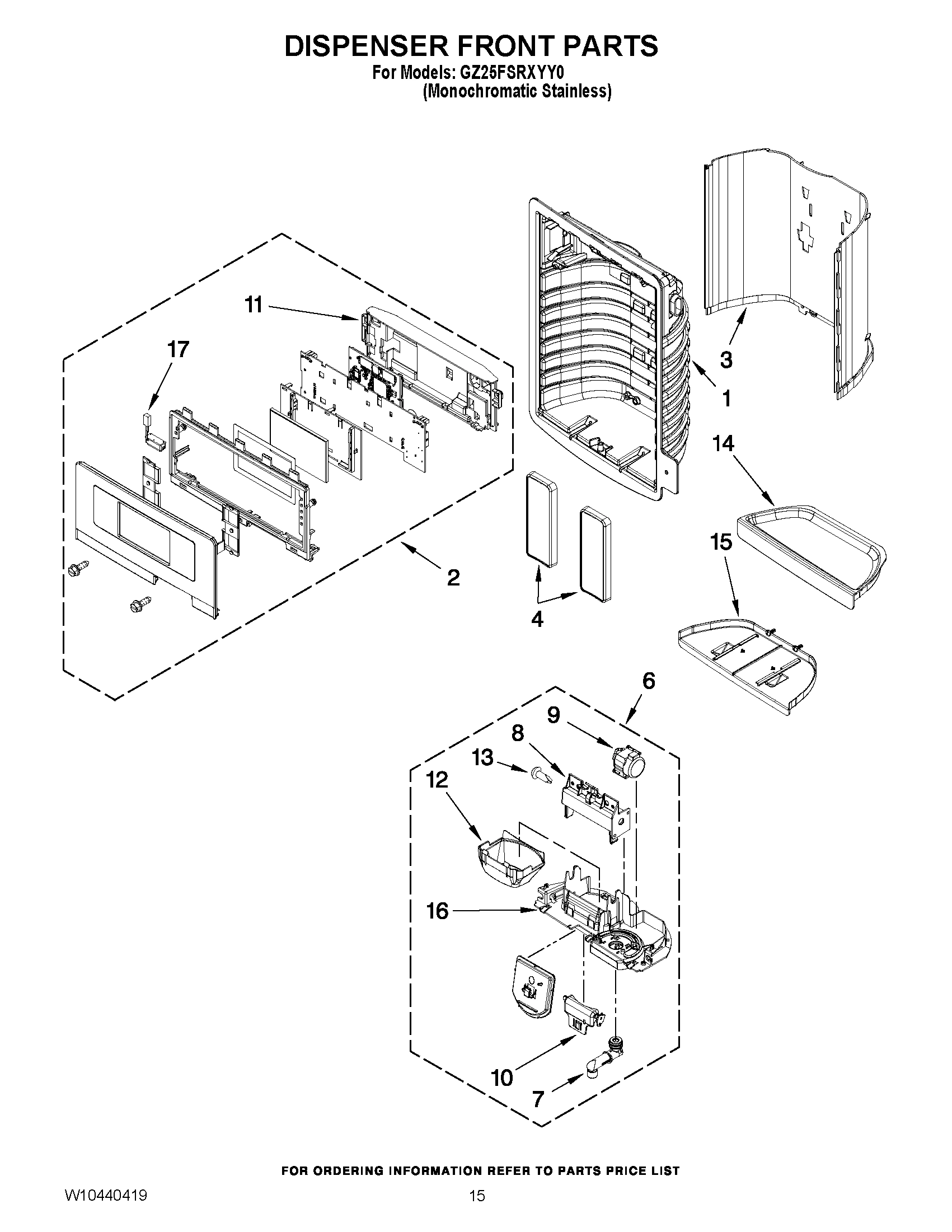 08 - DISPENSER FRONT PARTS