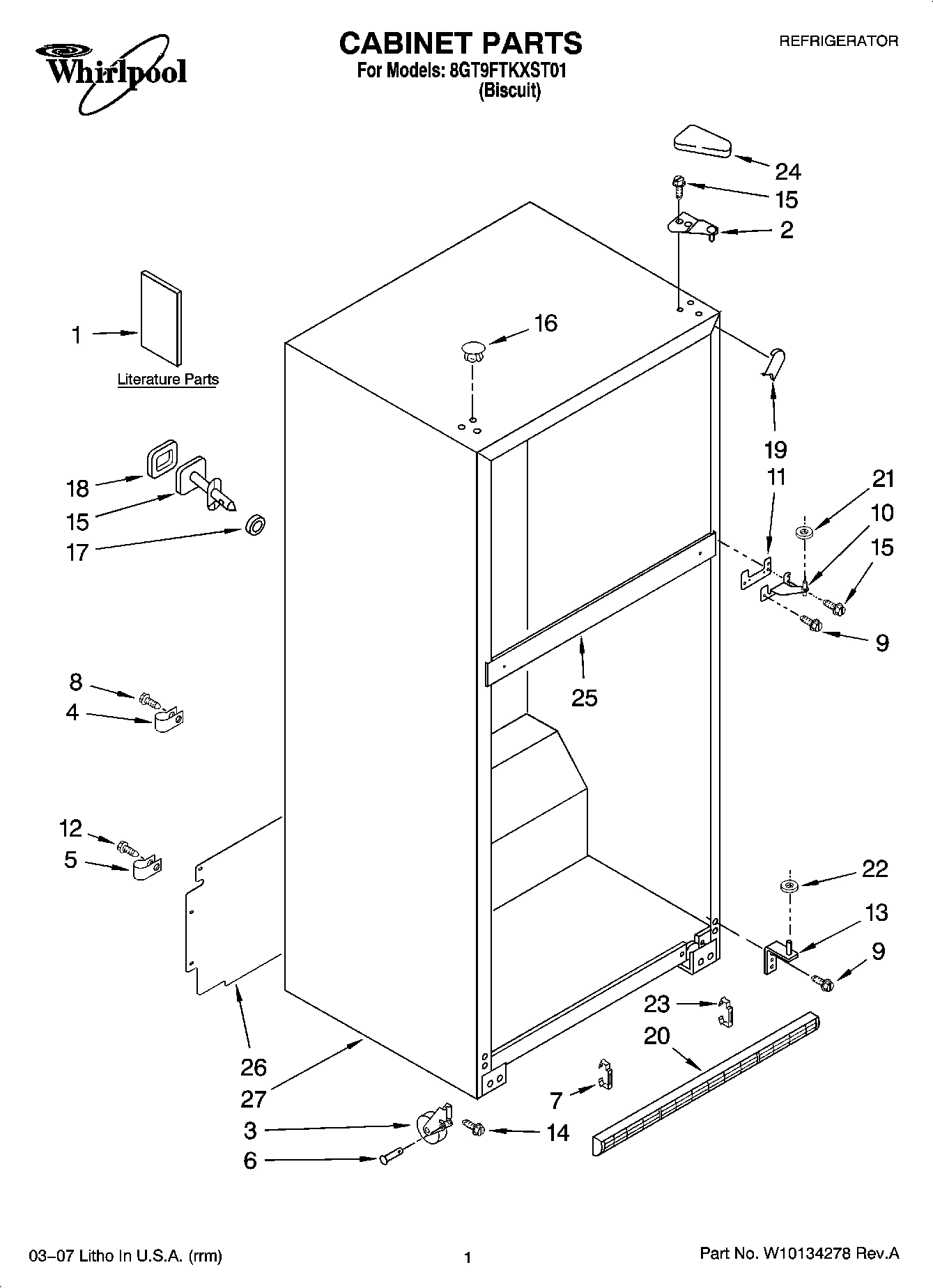 01 - CABINET PARTS