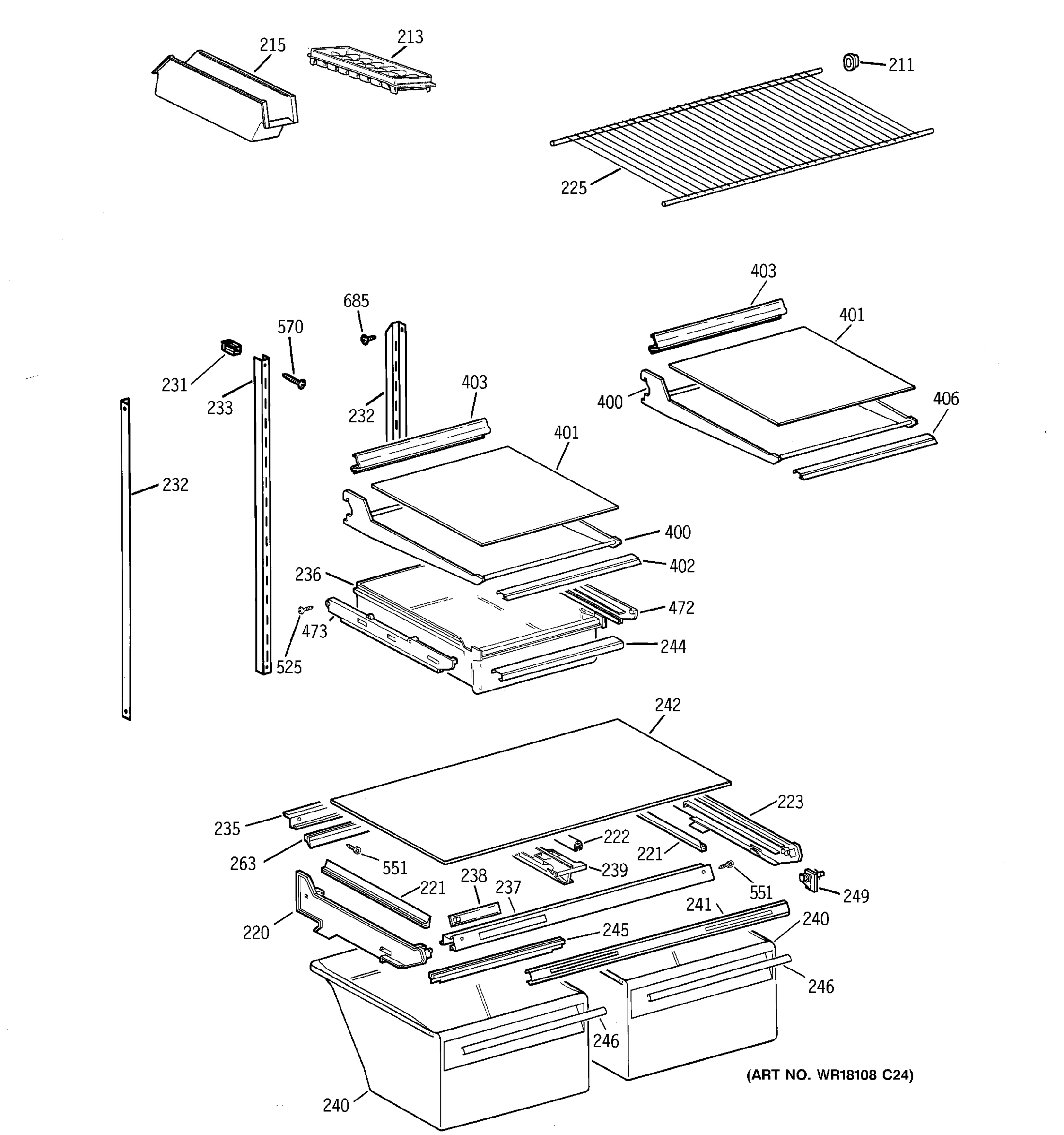 SHELF PARTS