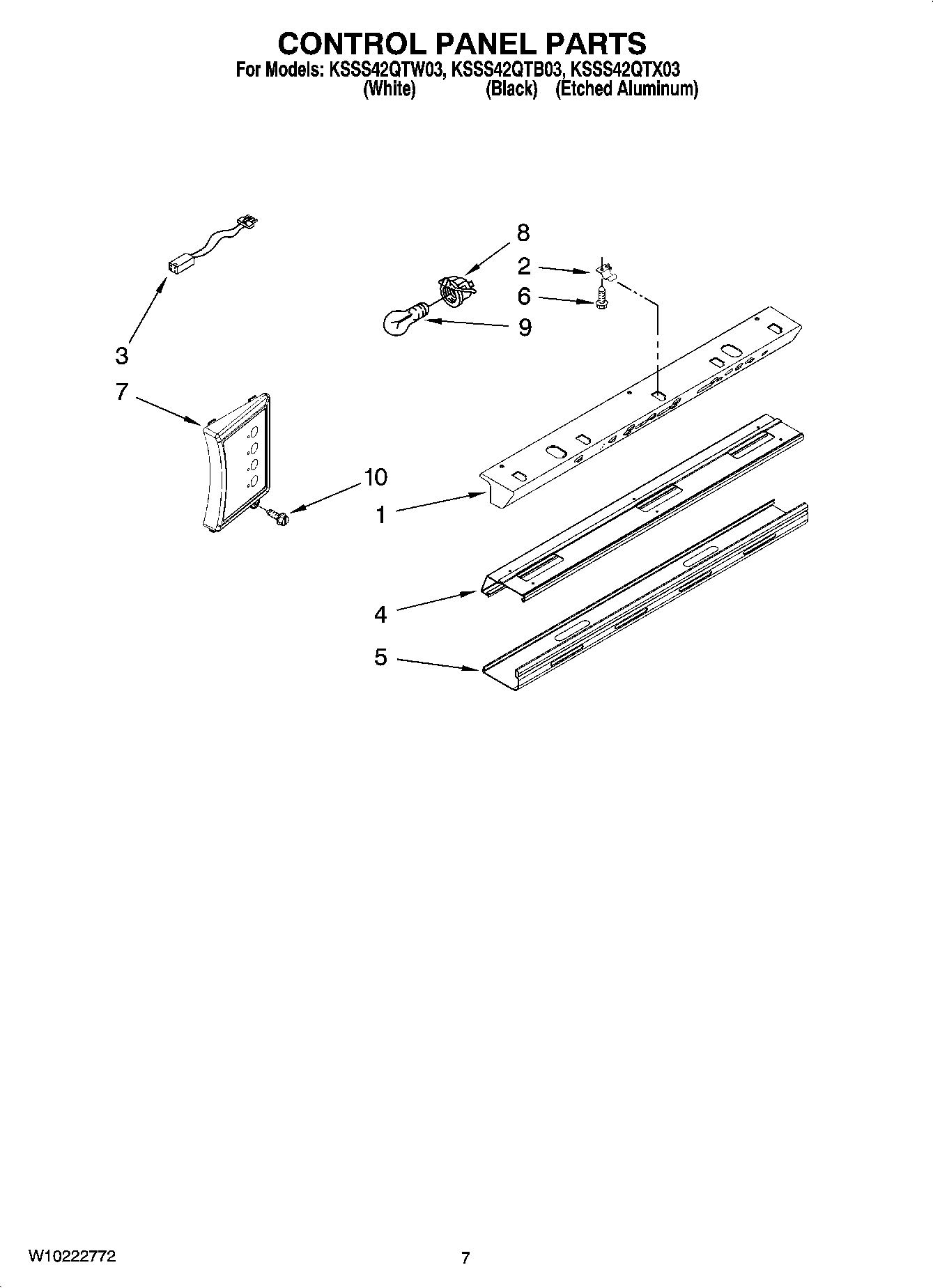 05 - CONTROL PANEL PARTS