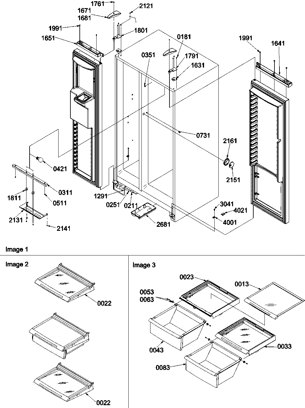 10 - Light, Shelves & Bottom Door Closures