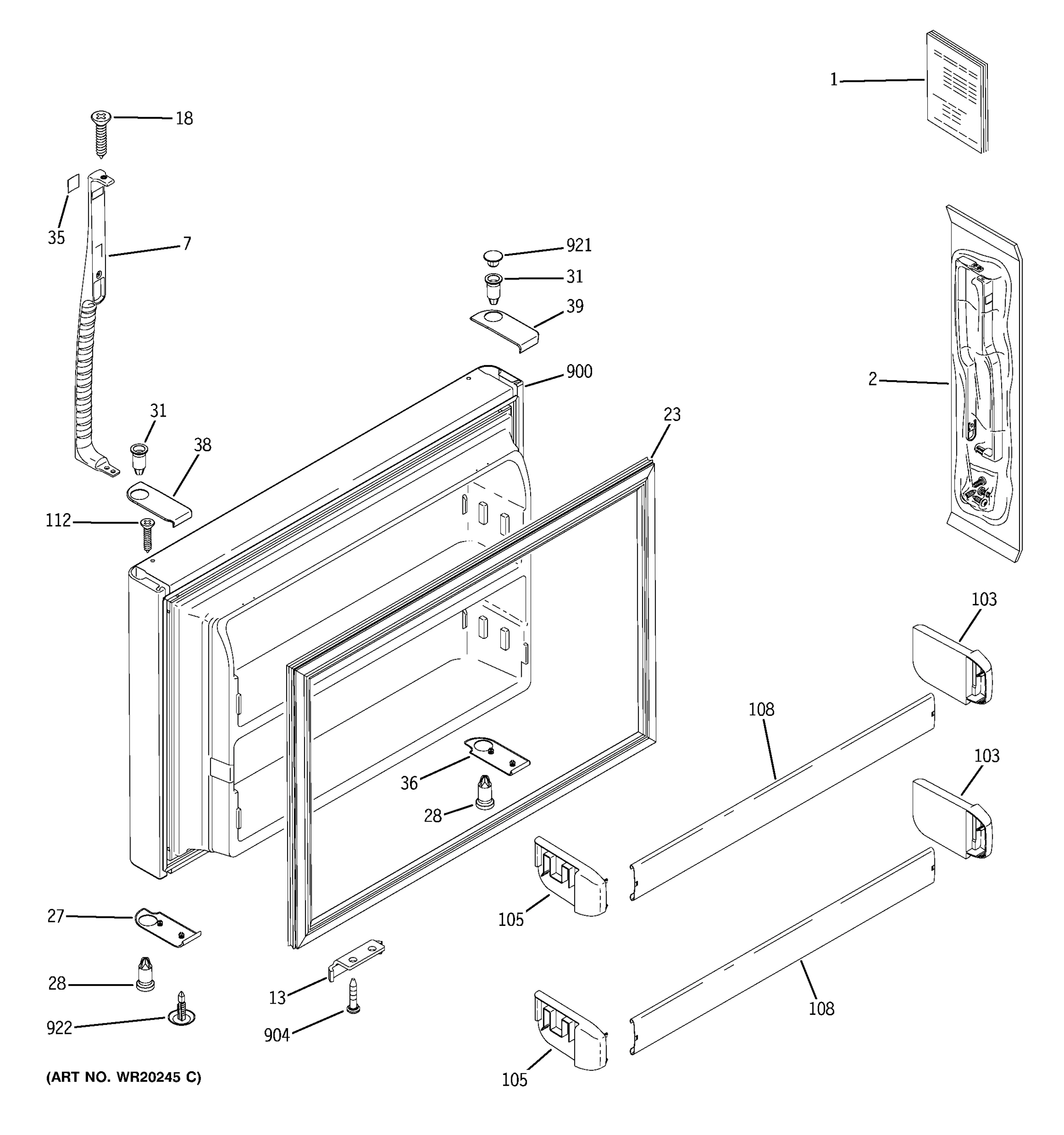 FREEZER DOOR
