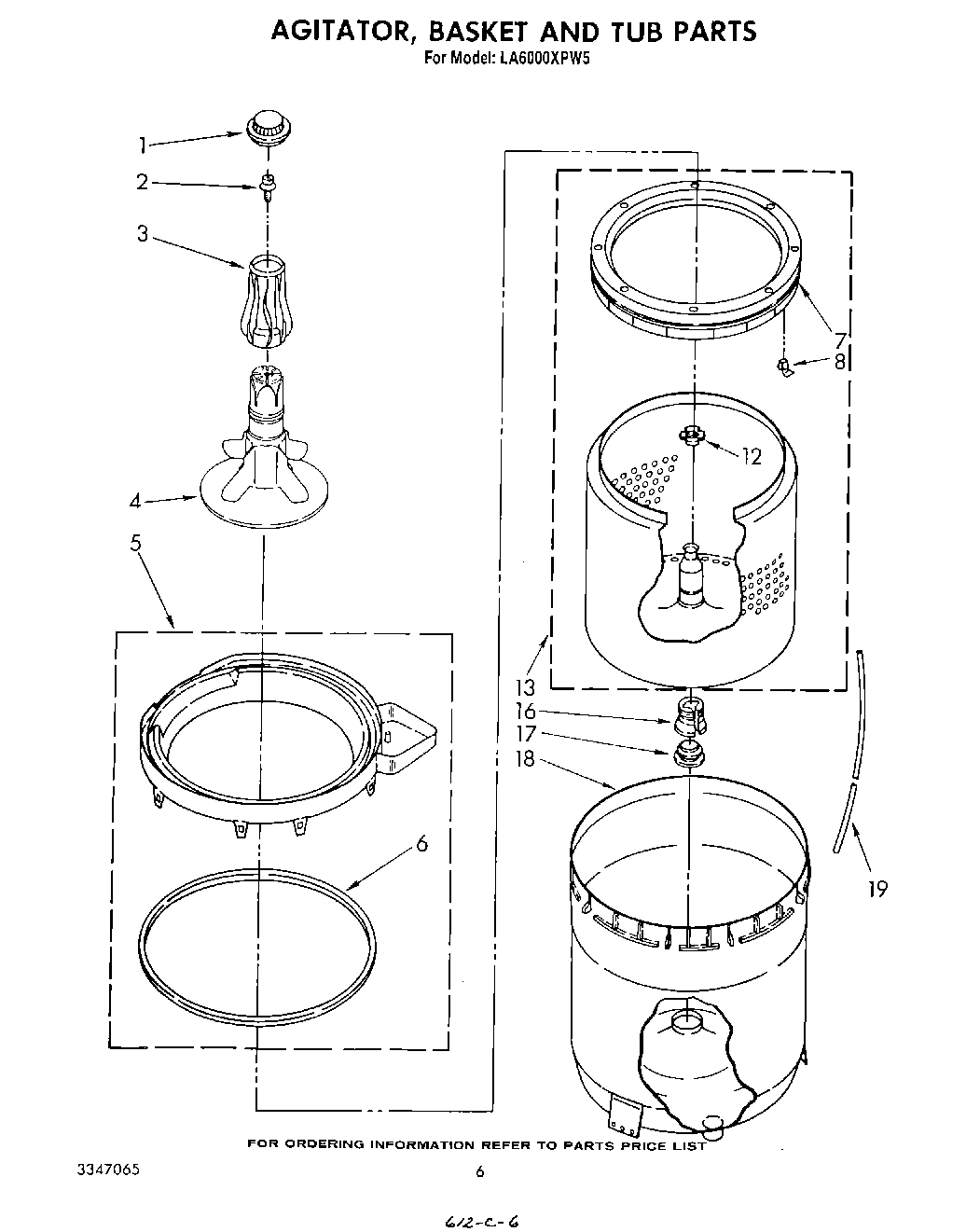 04 - AGITATOR, BASKET AND TUB
