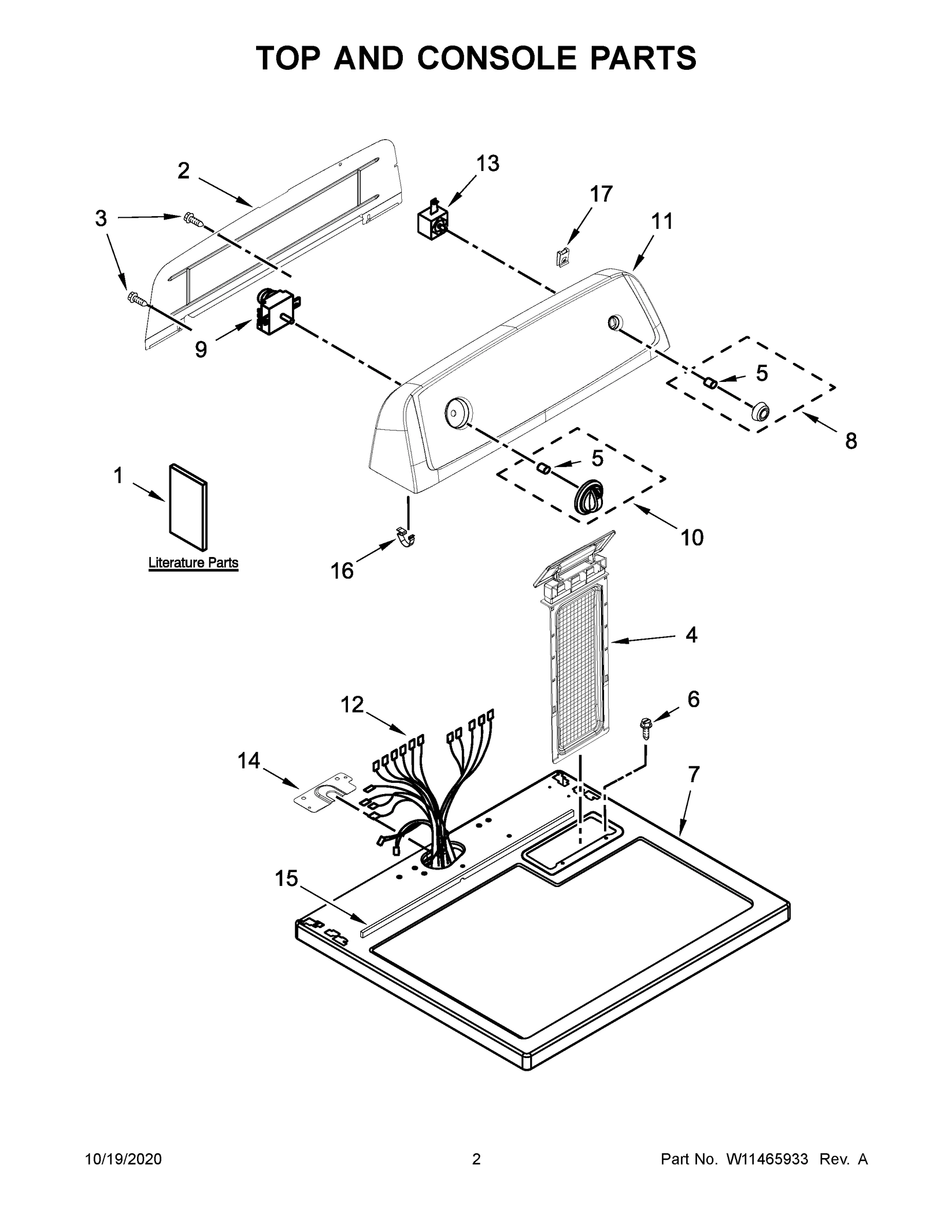 02 - TOP AND CONSOLE PARTS