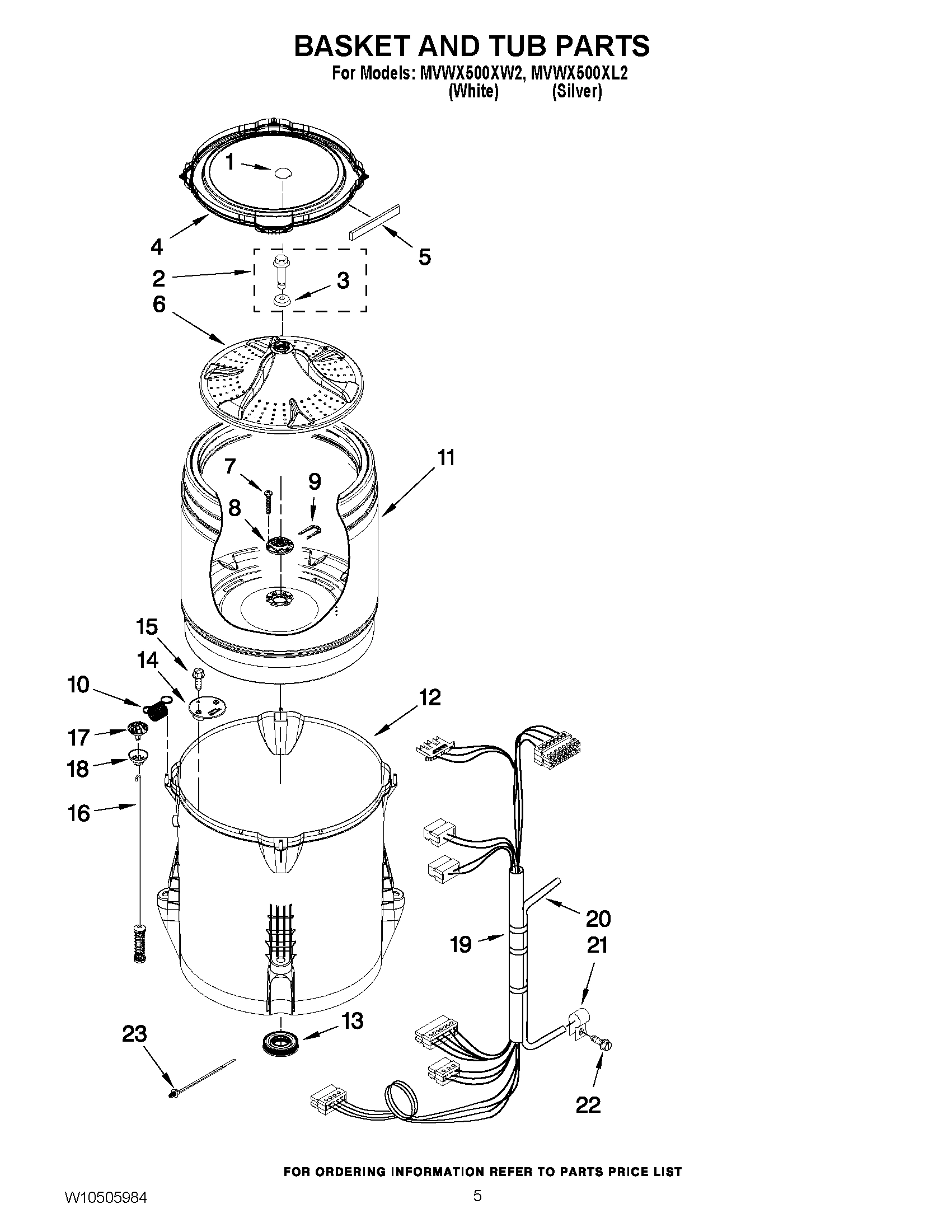 03 - BASKET AND TUB PARTS