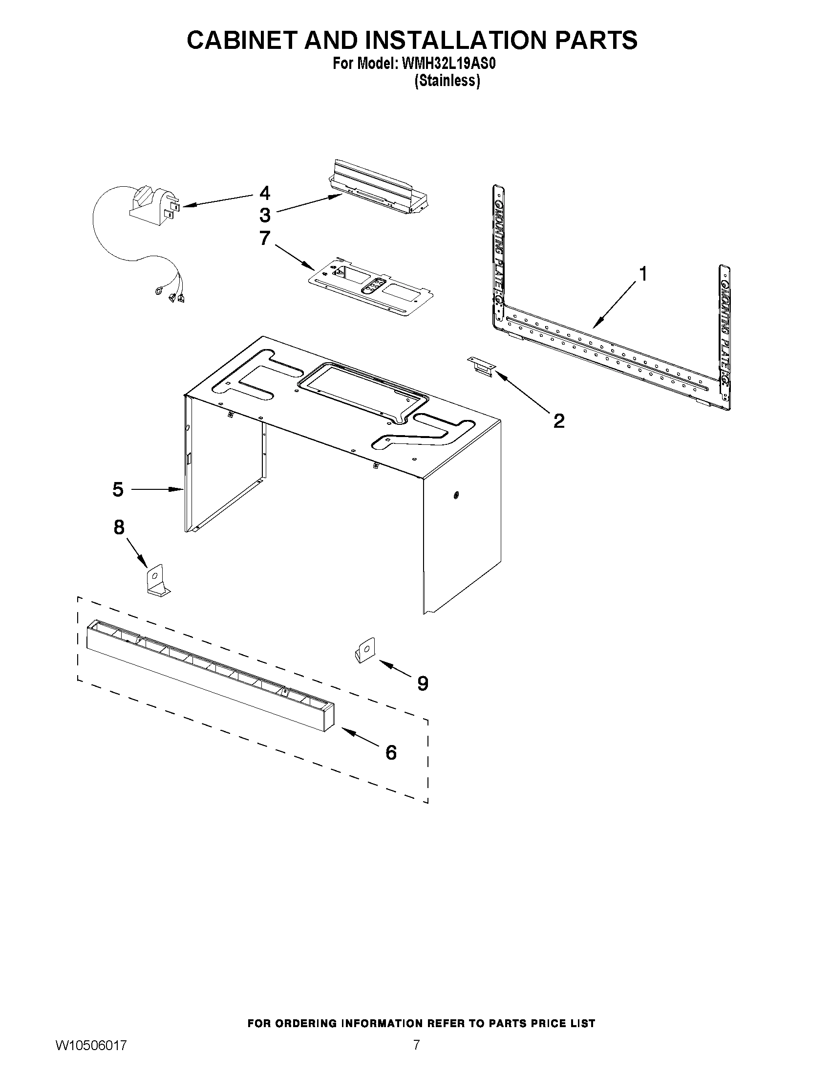 06 - CABINET AND INSTALLATION PARTS