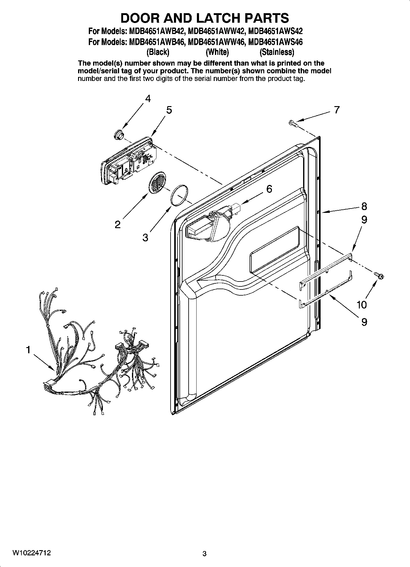03 - DOOR AND LATCH PARTS
