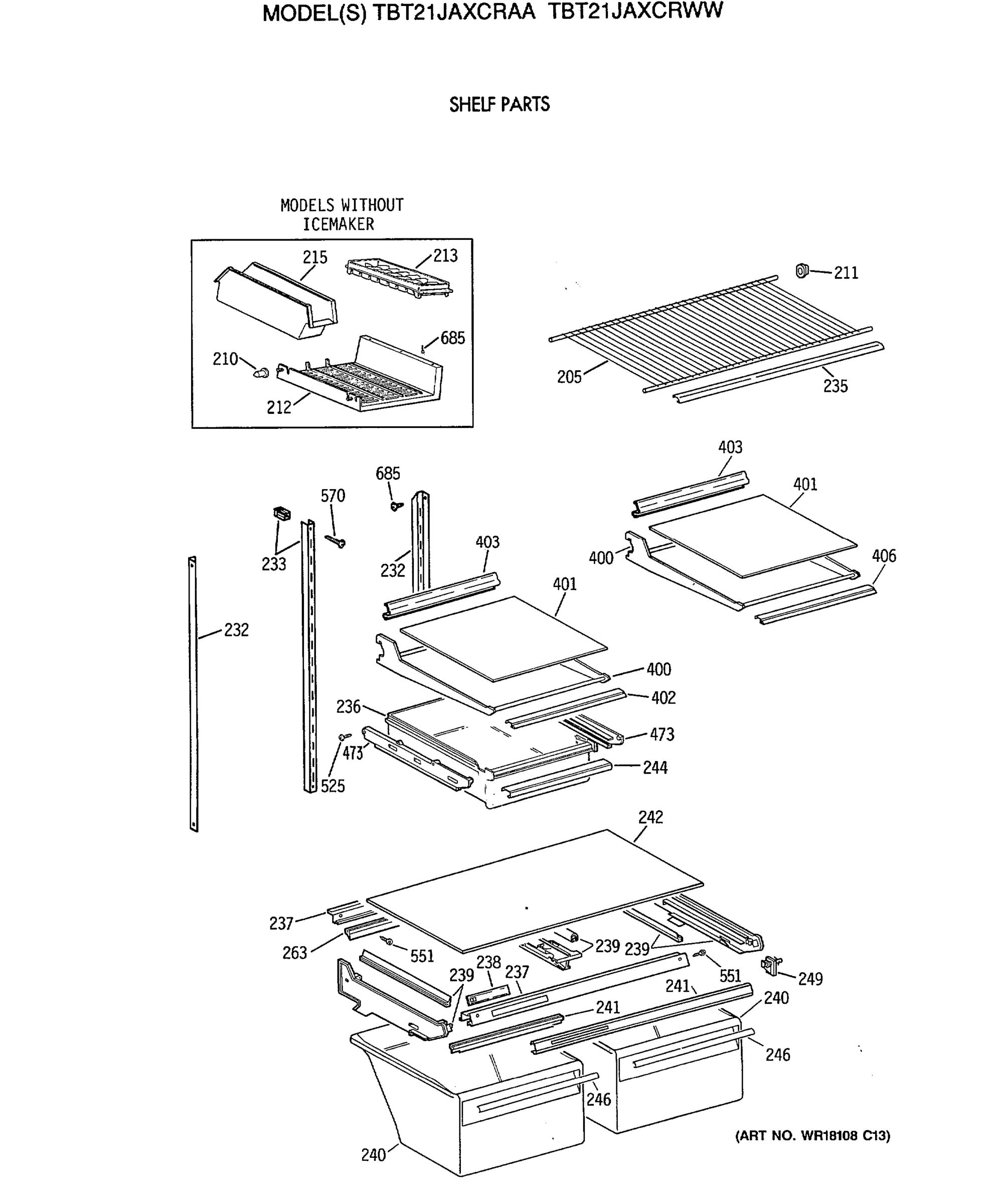 SHELF PARTS