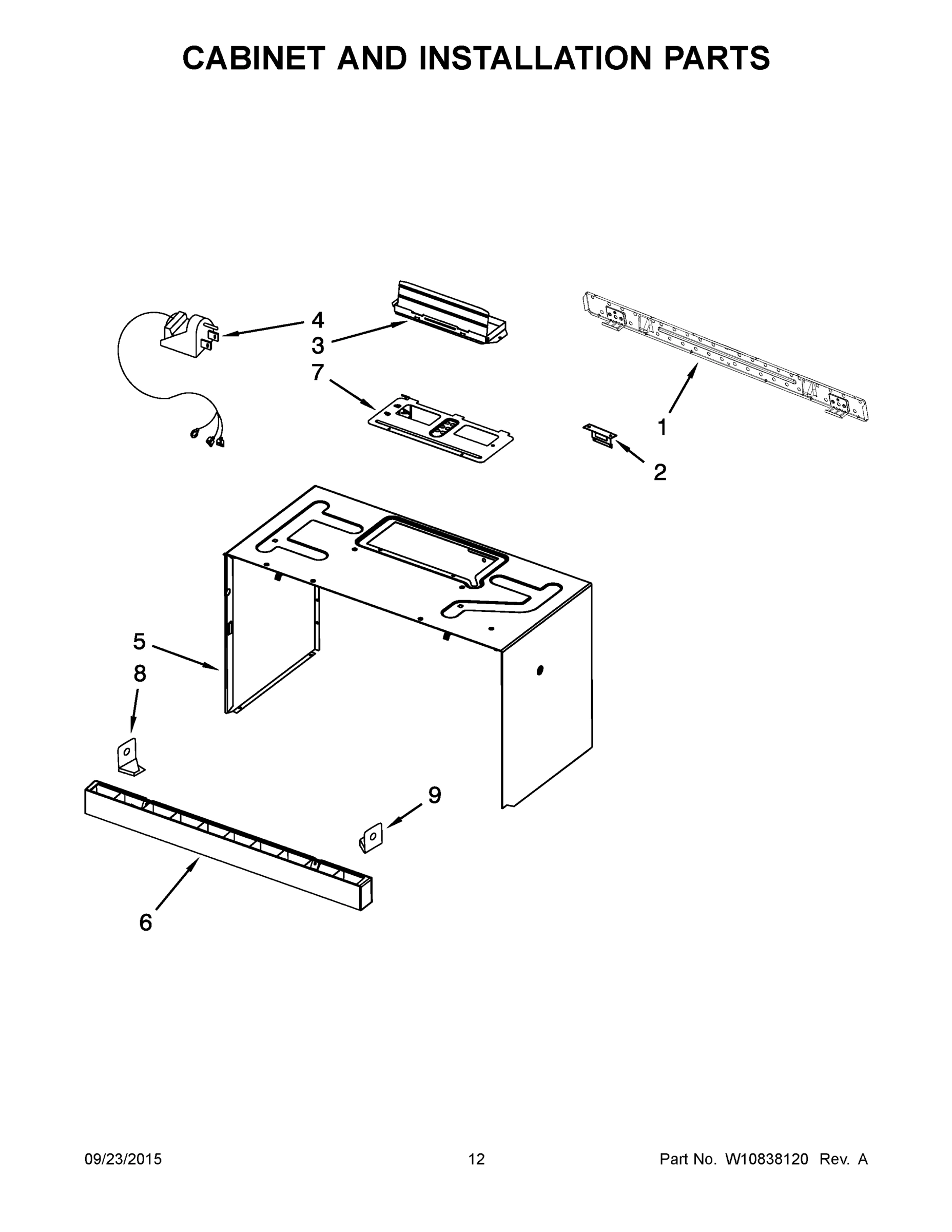 07 - CABINET AND INSTALLATION PARTS